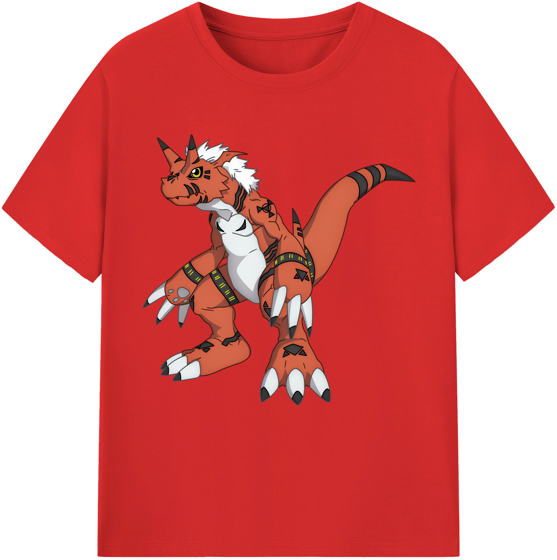 （画像用） Digimon デジタルモンスター/デジモン レディースカジュアルプリントTシャツ（綿100％）
