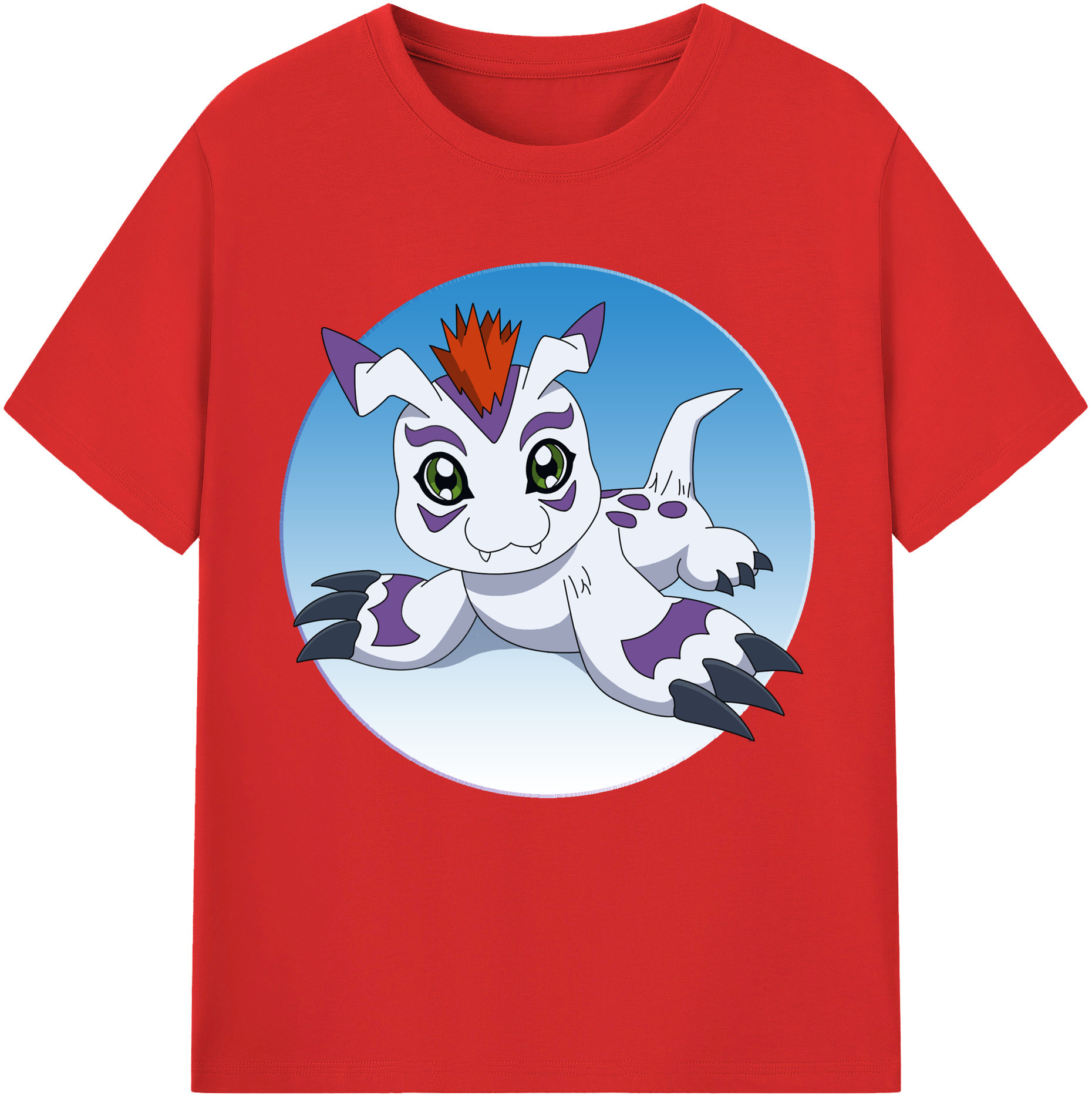 （画像用） Digimon デジタルモンスター/デジモン レディースカジュアルプリントTシャツ（綿100％）