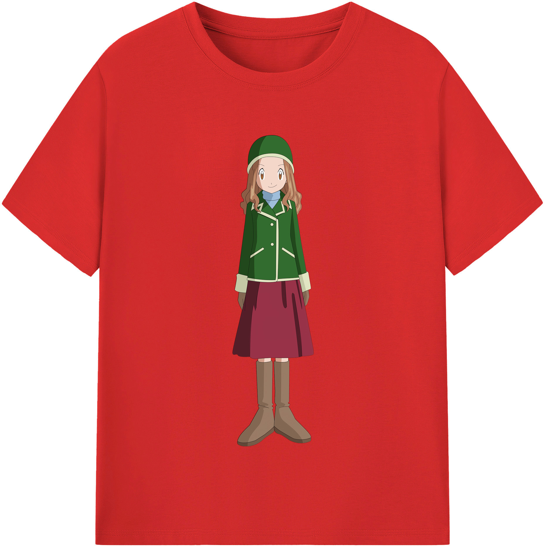（画像用） Digimon デジタルモンスター/デジモン レディースカジュアルプリントTシャツ（綿100％）