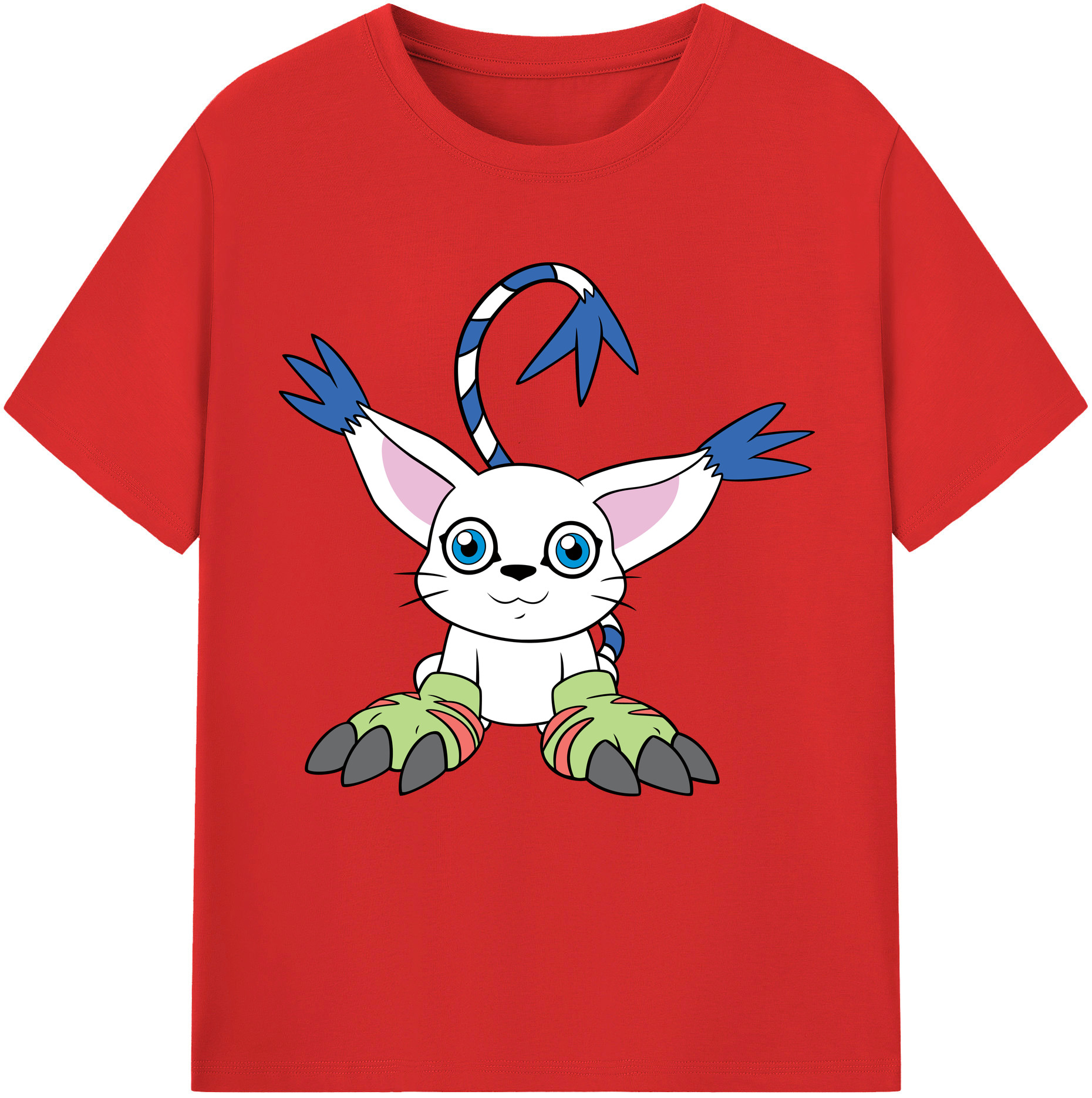 （画像用） Digimon デジタルモンスター/デジモン レディースカジュアルプリントTシャツ（綿100％）
