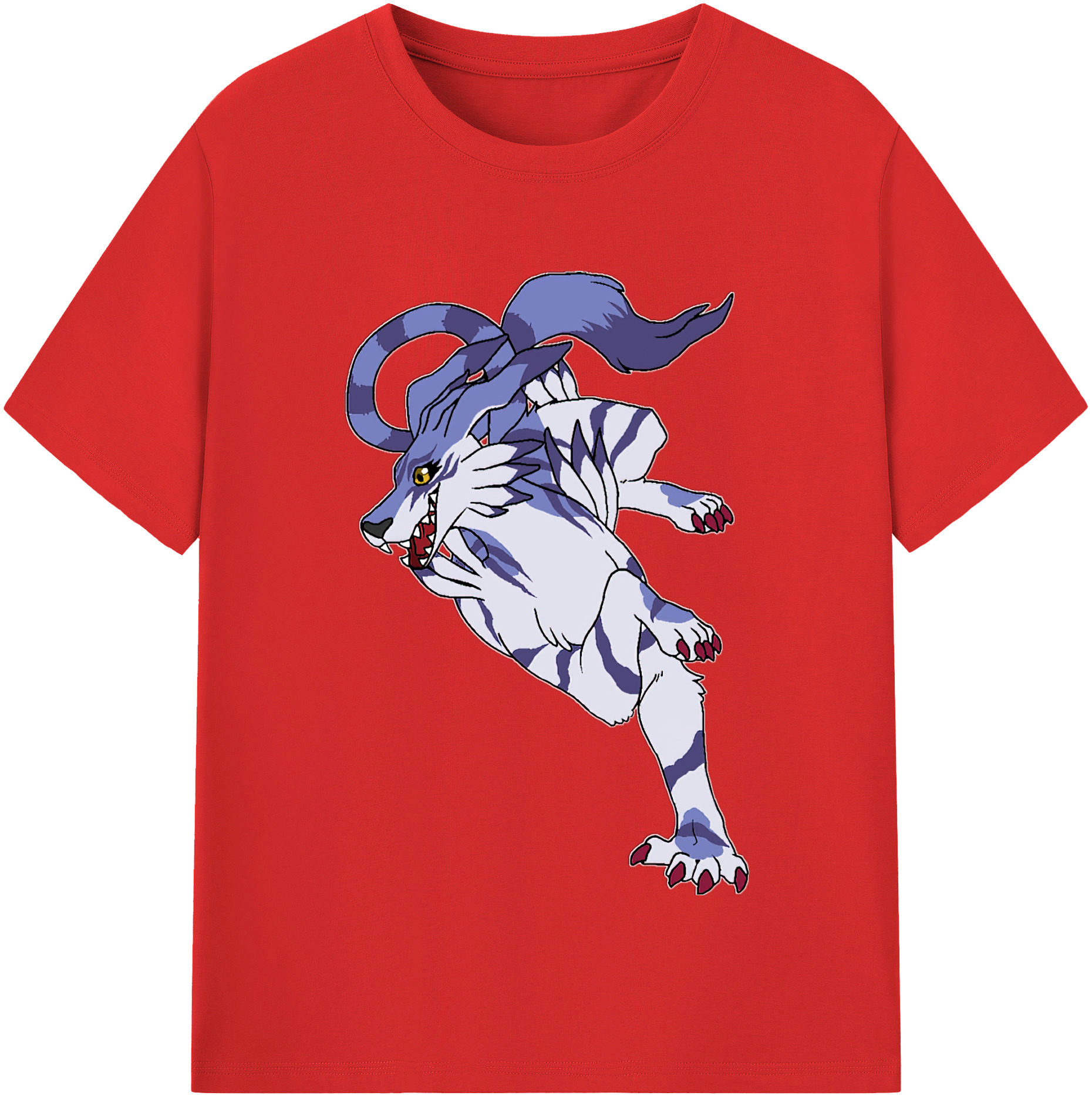 （画像用） Digimon デジタルモンスター/デジモン レディースカジュアルプリントTシャツ（綿100％）