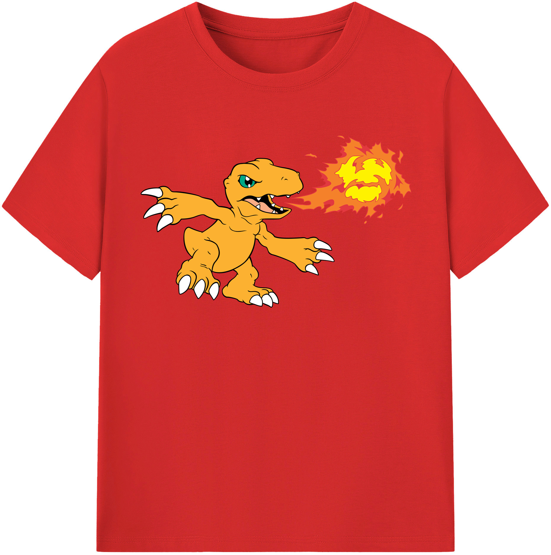 （画像用） Digimon デジタルモンスター/デジモン レディースカジュアルプリントTシャツ（綿100％）