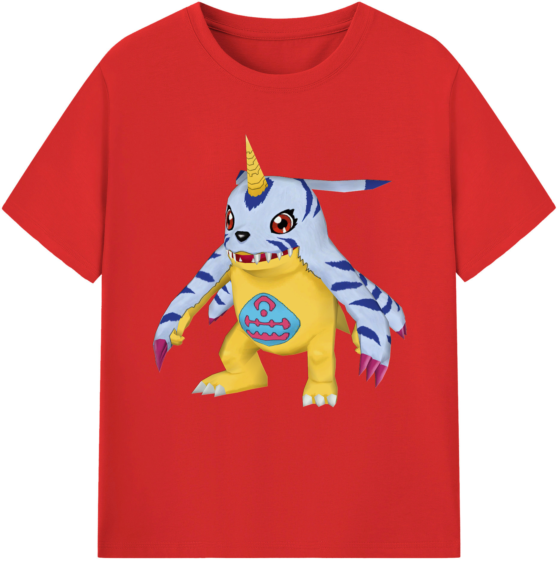 （画像用） Digimon デジタルモンスター/デジモン レディースカジュアルプリントTシャツ（綿100％）