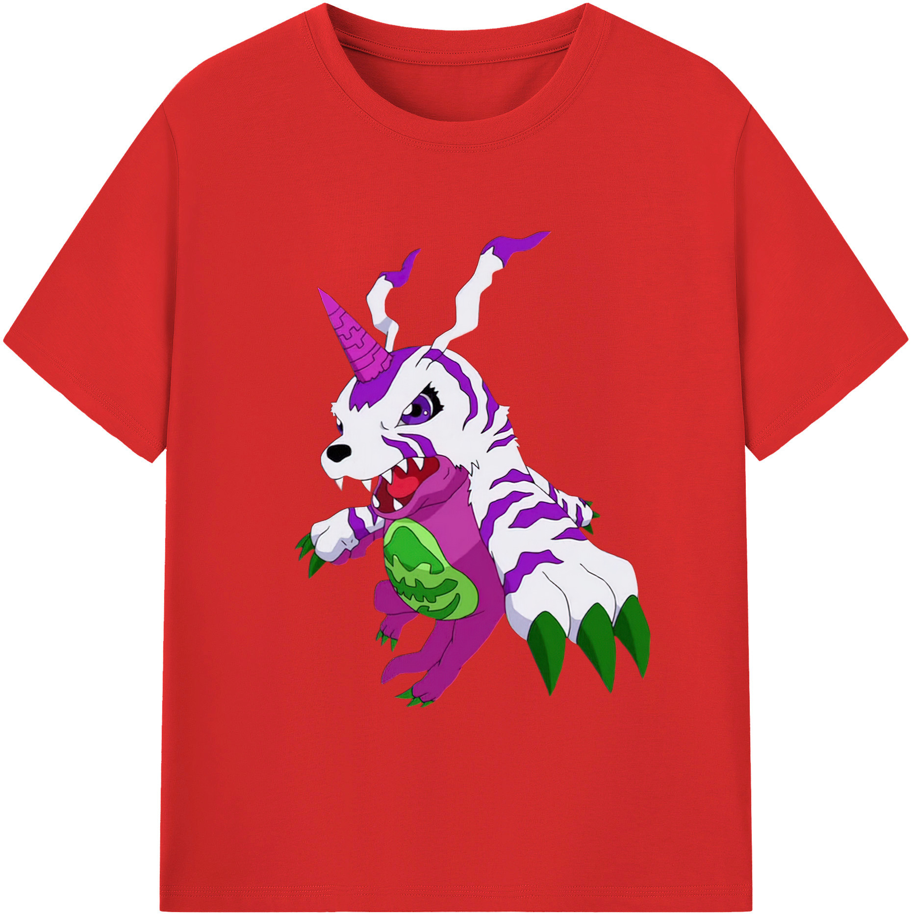 （画像用） Digimon デジタルモンスター/デジモン レディースカジュアルプリントTシャツ（綿100％）