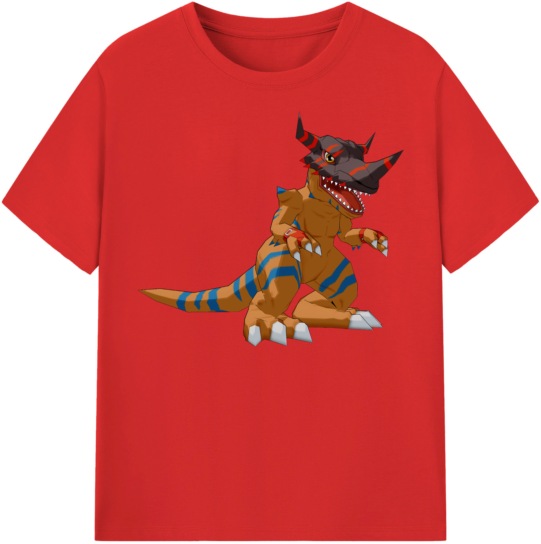 （画像用） Digimon デジタルモンスター/デジモン レディースカジュアルプリントTシャツ（綿100％）