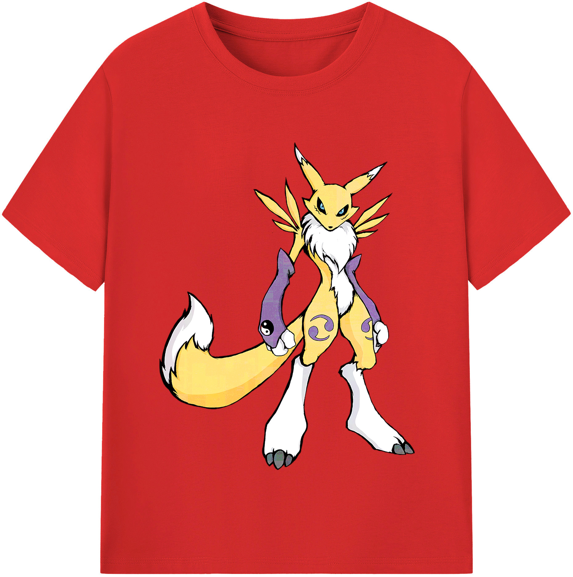 （画像用） Digimon デジタルモンスター/デジモン レディースカジュアルプリントTシャツ（綿100％）