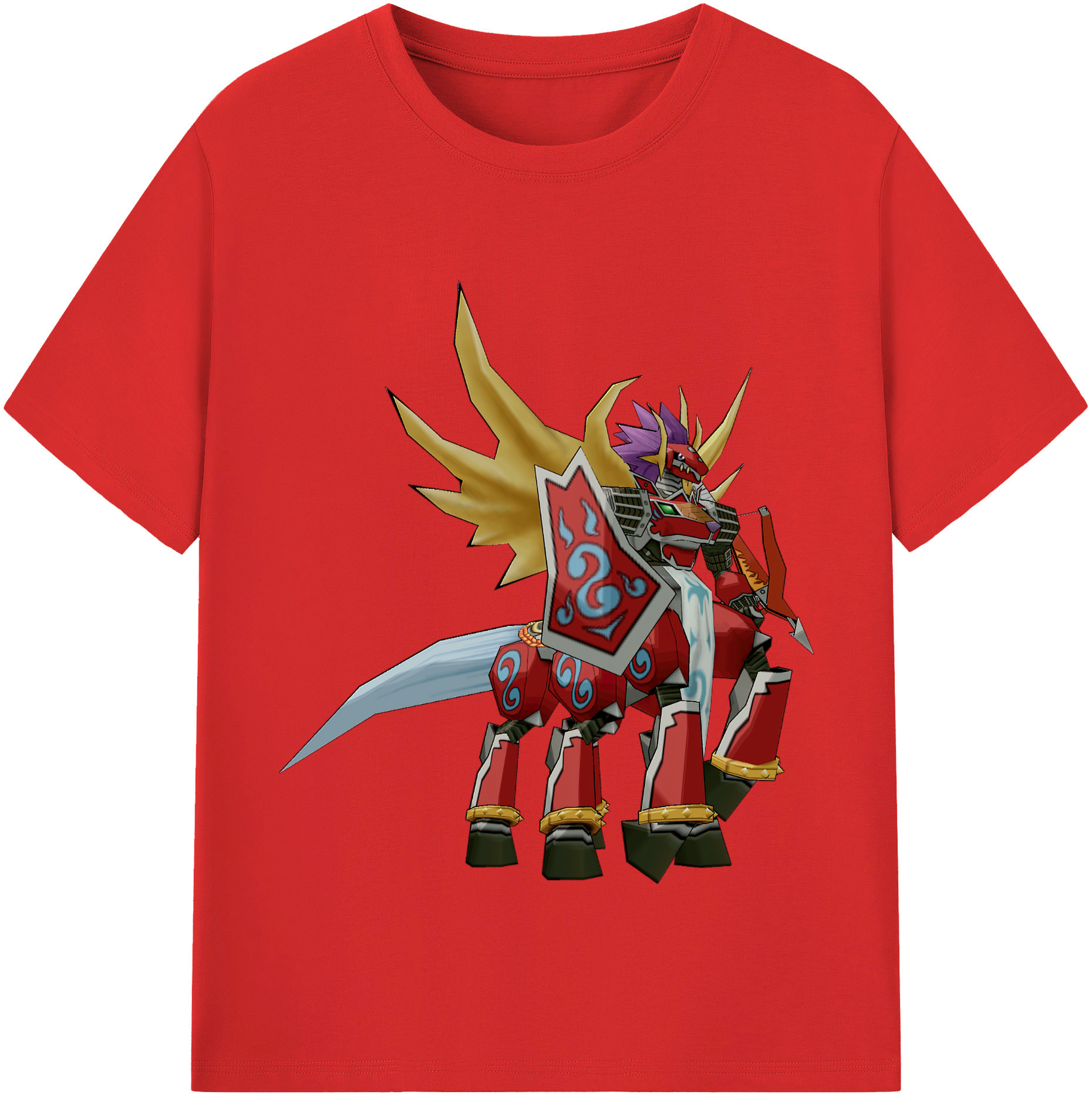 （画像用） Digimon デジタルモンスター/デジモン レディースカジュアルプリントTシャツ（綿100％）