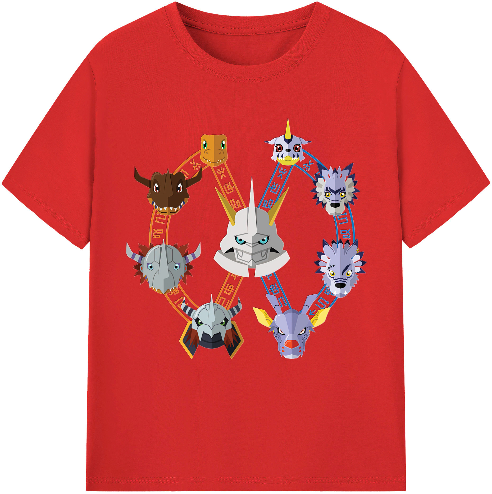 （画像用） Digimon デジタルモンスター/デジモン レディースカジュアルプリントTシャツ（綿100％）
