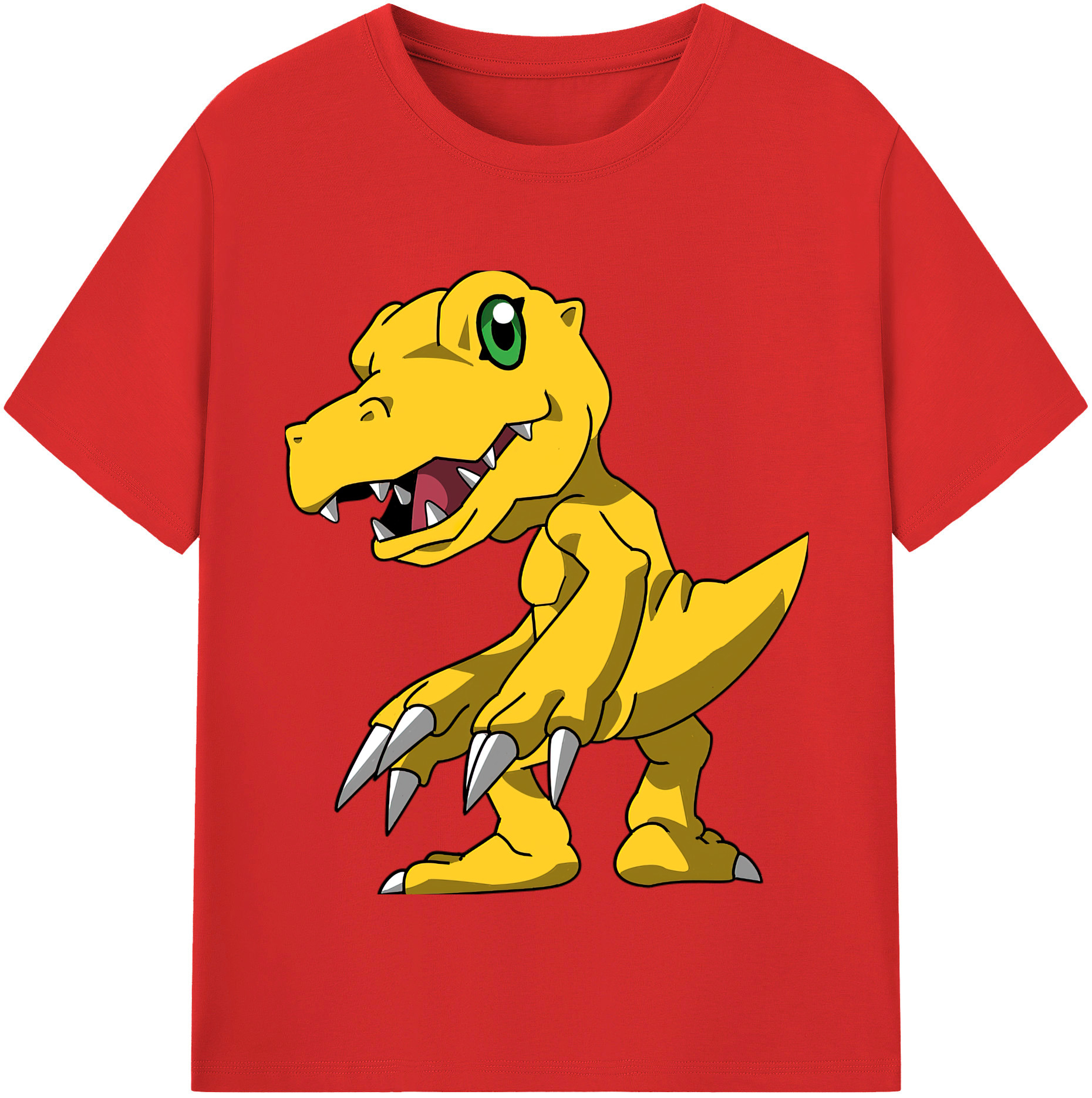 （画像用） Digimon デジタルモンスター/デジモン レディースカジュアルプリントTシャツ（綿100％）