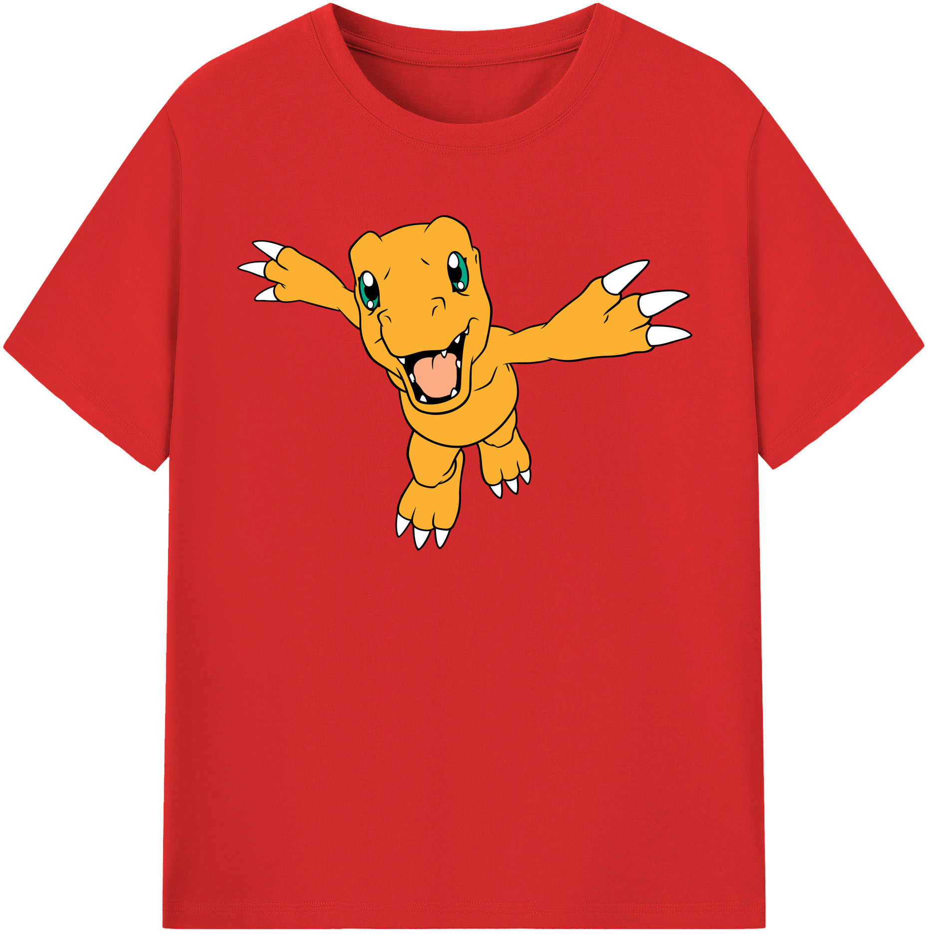 （画像用） Digimon デジタルモンスター/デジモン レディースカジュアルプリントTシャツ（綿100％）