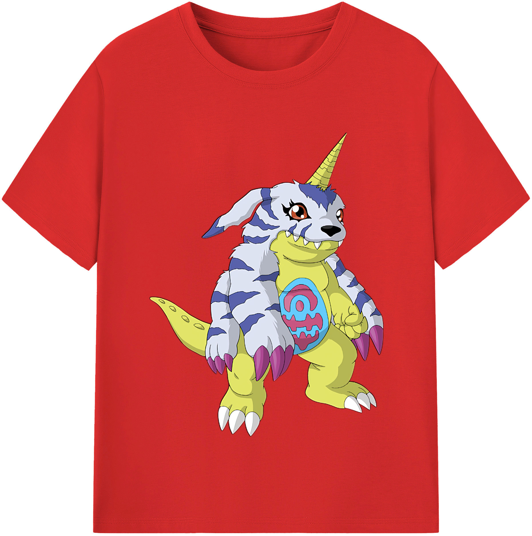 （画像用） Digimon デジタルモンスター/デジモン レディースカジュアルプリントTシャツ（綿100％）