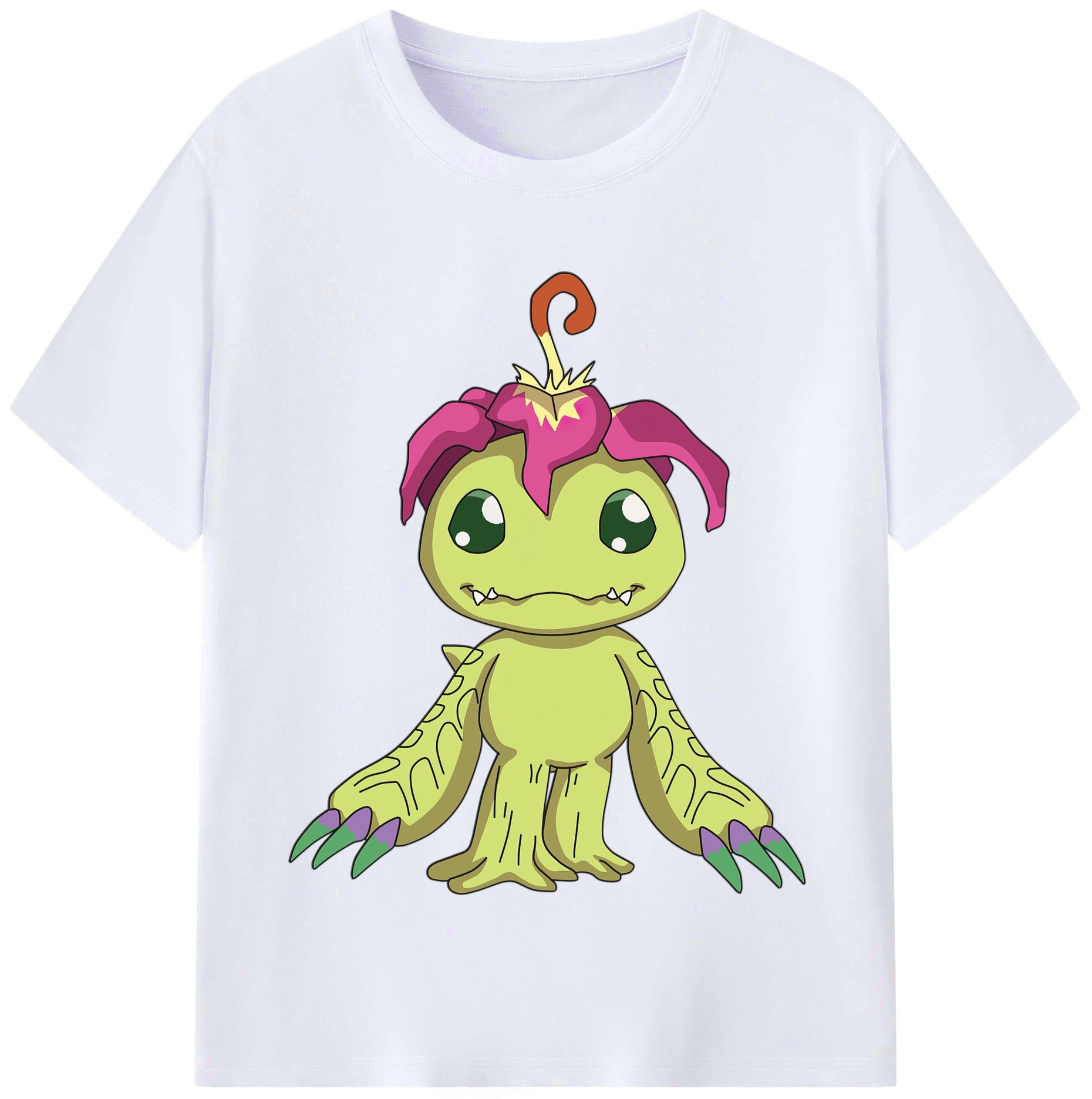（画像用） Digimon デジタルモンスター/デジモン レディースカジュアルプリントTシャツ（綿100％）