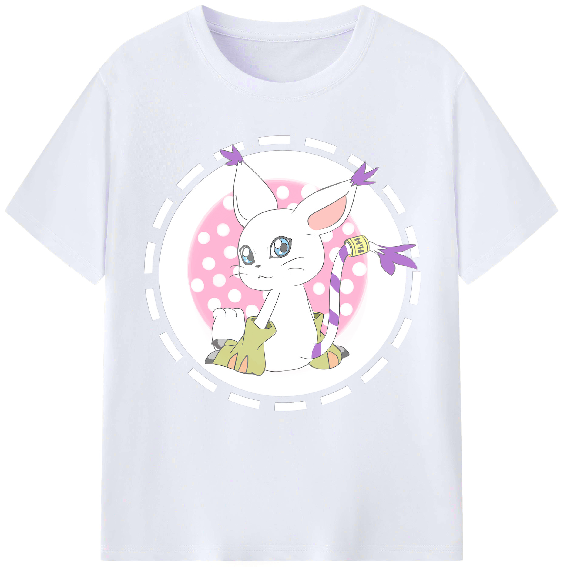 （画像用） Digimon デジタルモンスター/デジモン レディースカジュアルプリントTシャツ（綿100％）