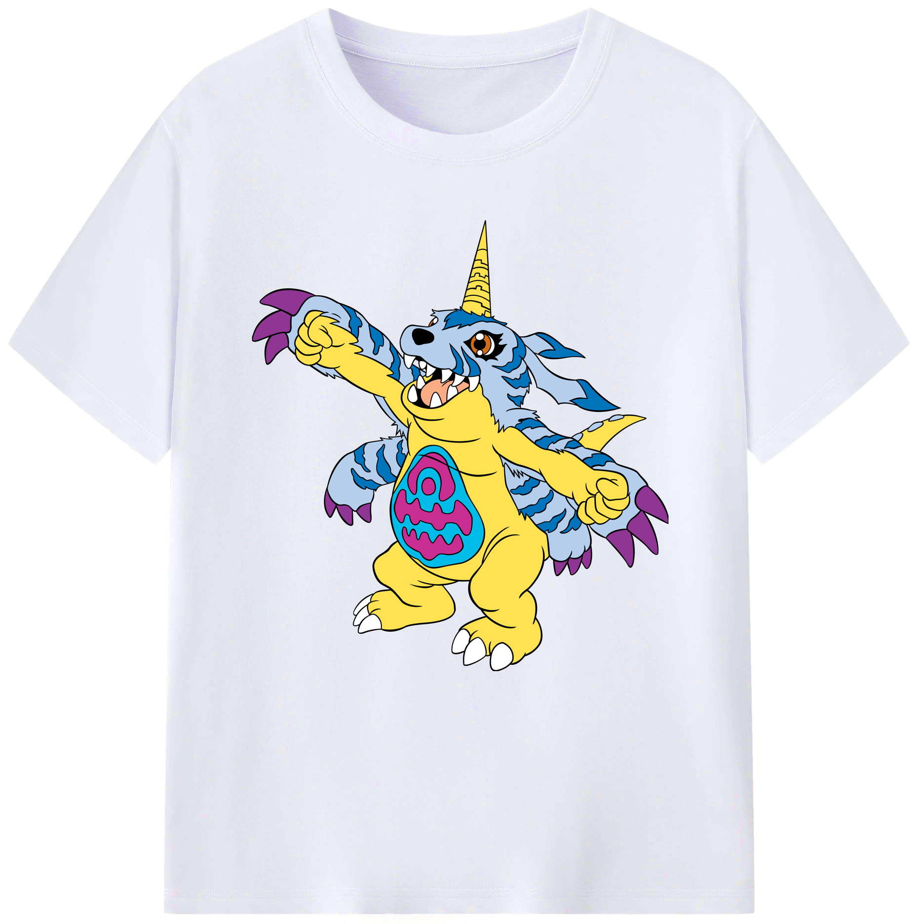 （画像用） Digimon デジタルモンスター/デジモン レディースカジュアルプリントTシャツ（綿100％）
