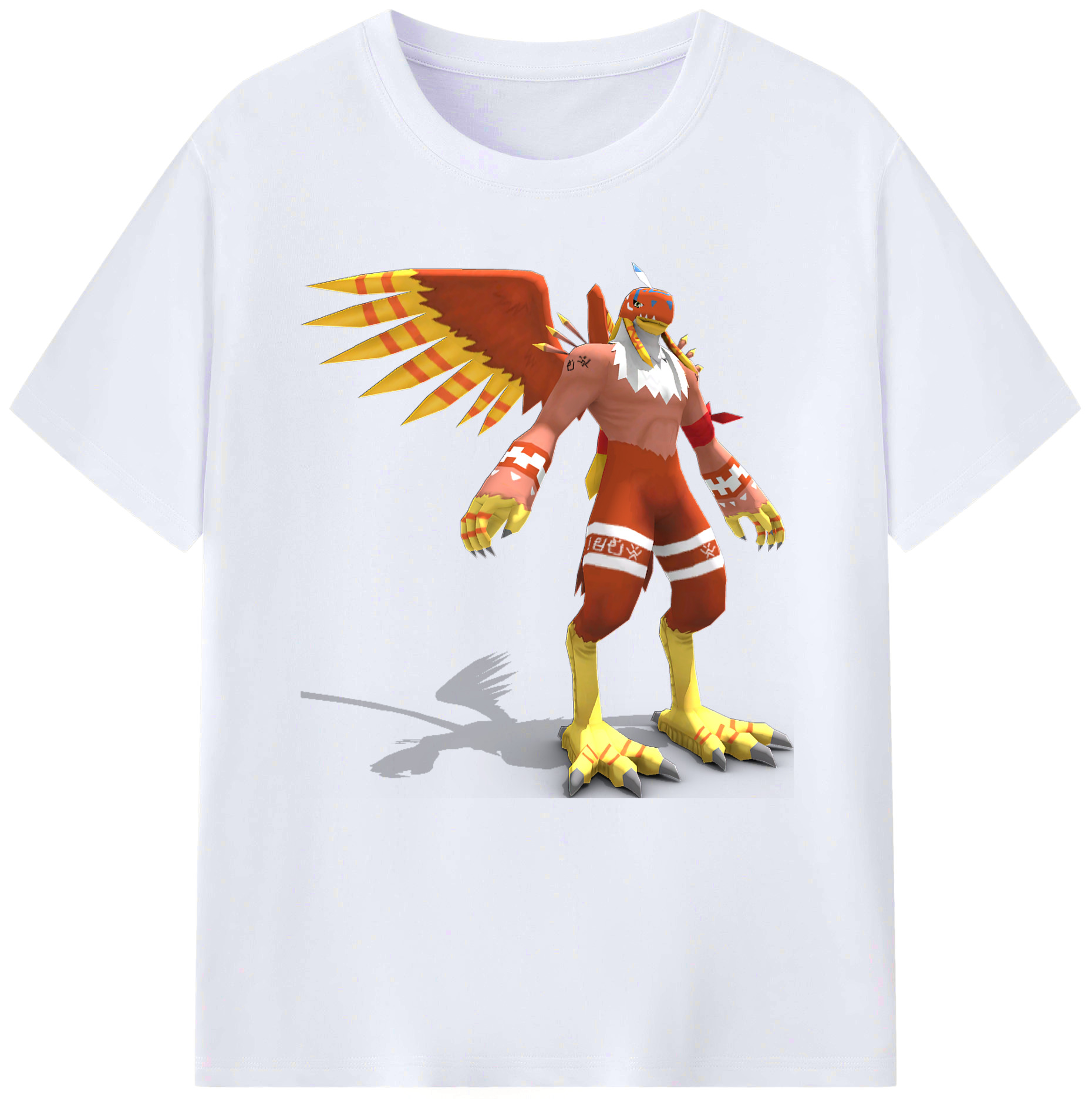 （画像用） Digimon デジタルモンスター/デジモン レディースカジュアルプリントTシャツ（綿100％）