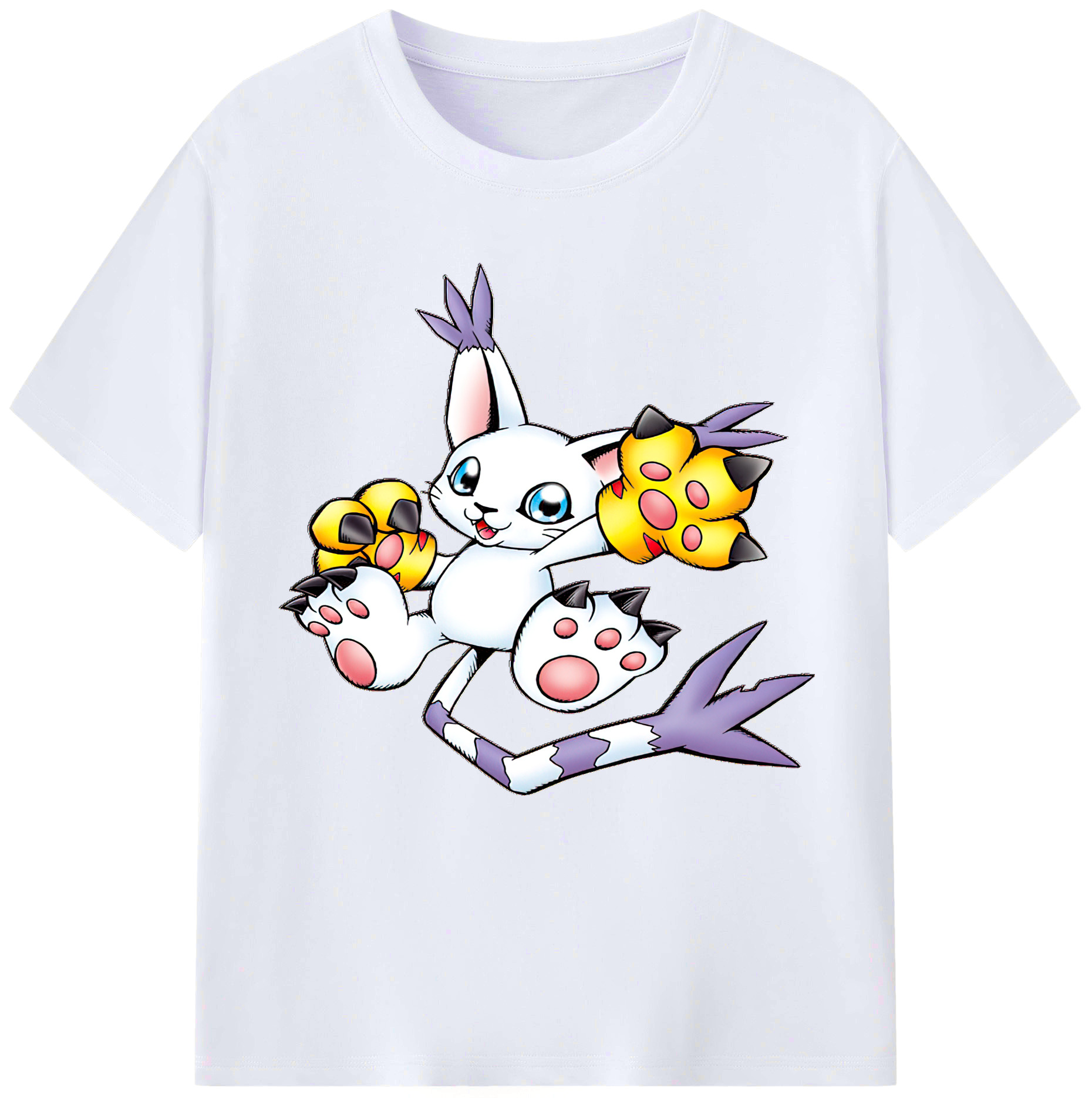 （画像用） Digimon デジタルモンスター/デジモン レディースカジュアルプリントTシャツ（綿100％）