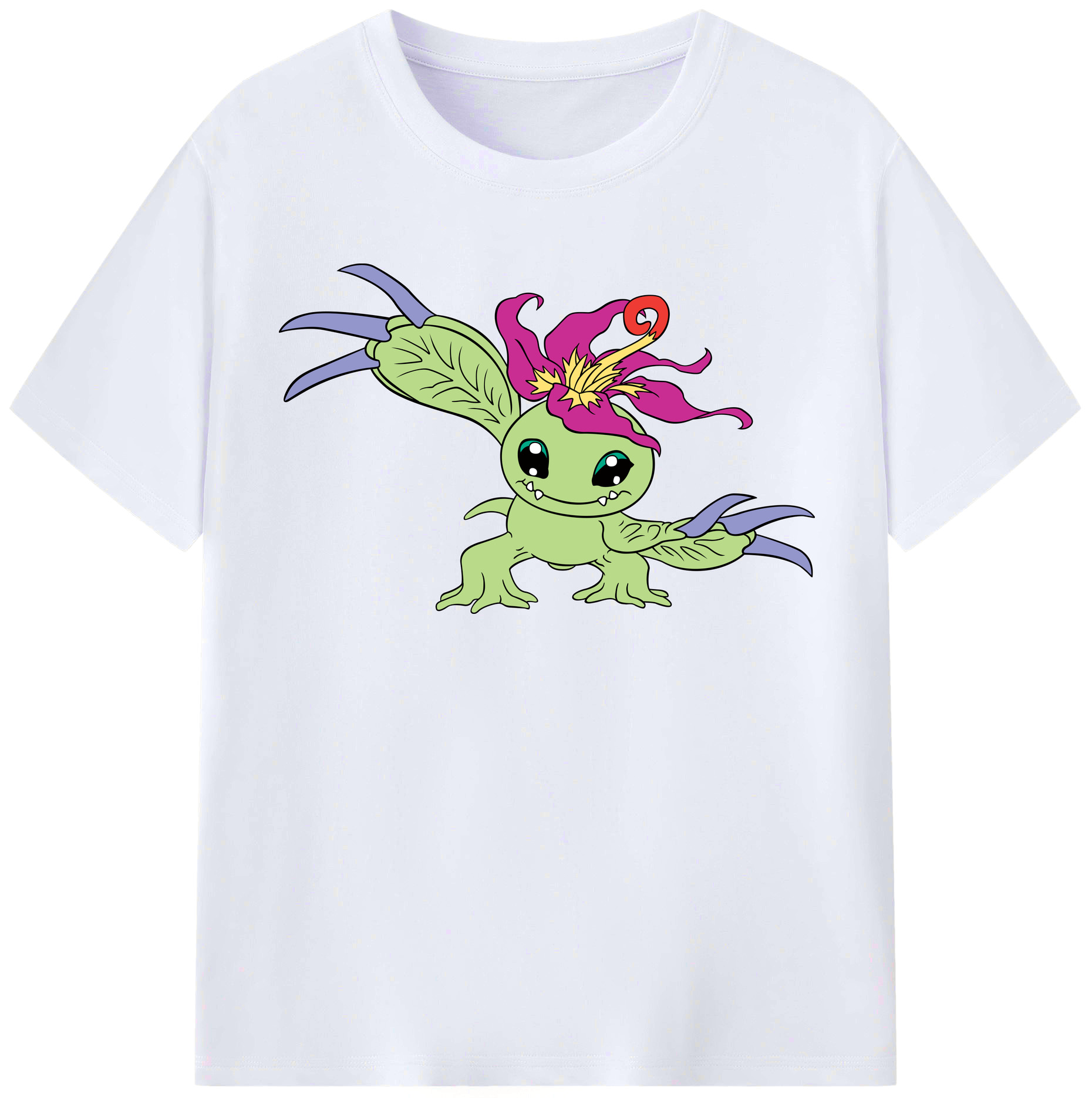 （画像用） Digimon デジタルモンスター/デジモン レディースカジュアルプリントTシャツ（綿100％）