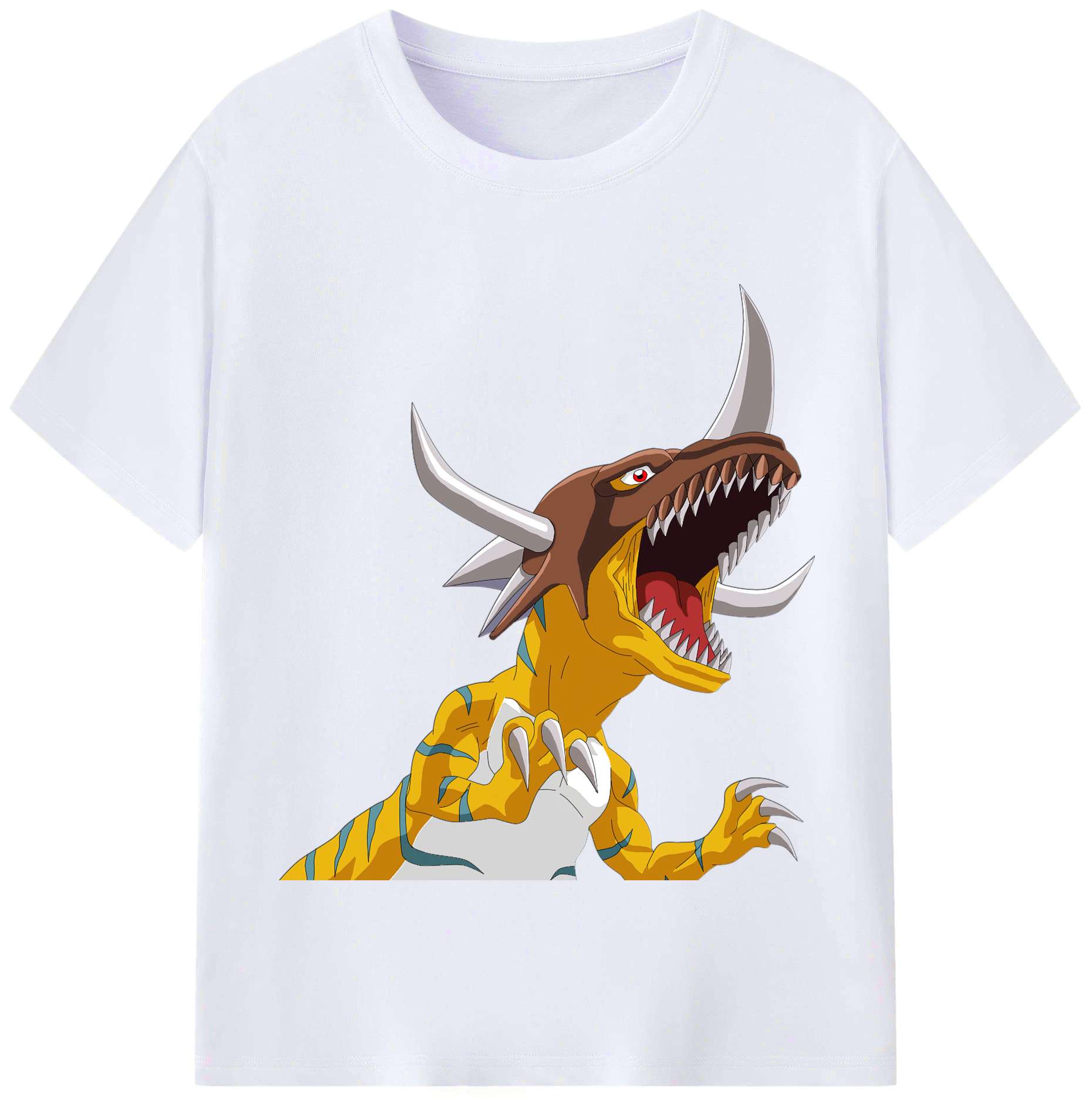 （画像用） Digimon デジタルモンスター/デジモン レディースカジュアルプリントTシャツ（綿100％）