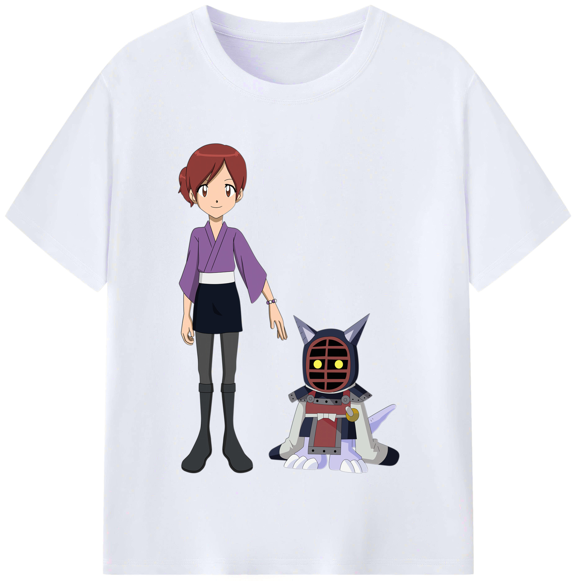 （画像用） Digimon デジタルモンスター/デジモン レディースカジュアルプリントTシャツ（綿100％）