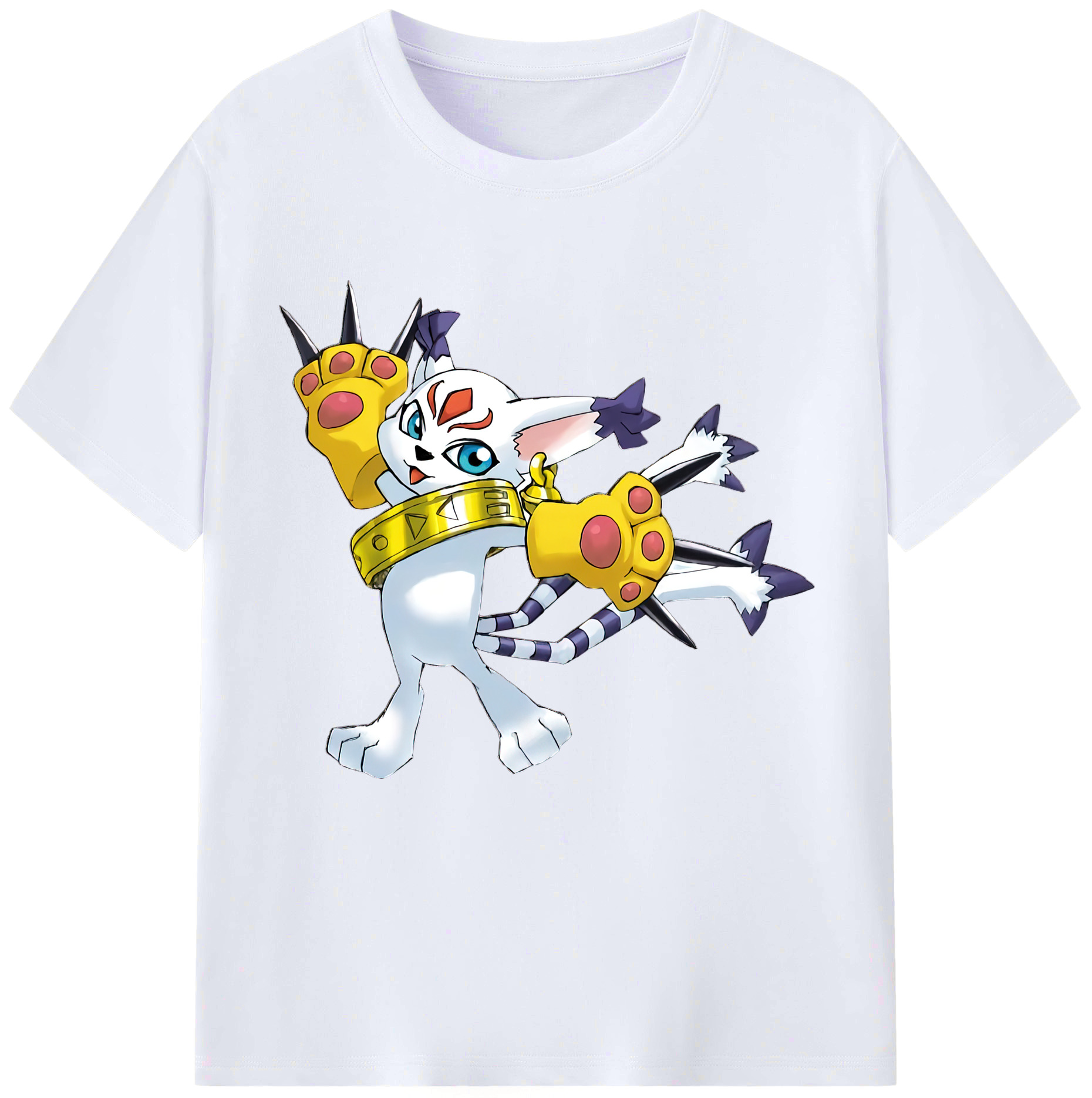 （画像用） Digimon デジタルモンスター/デジモン レディースカジュアルプリントTシャツ（綿100％）