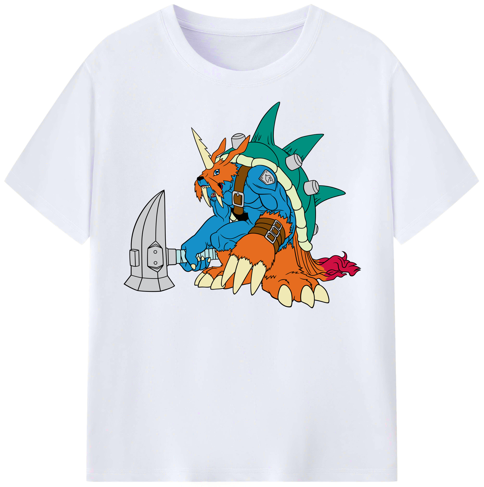 （画像用） Digimon デジタルモンスター/デジモン レディースカジュアルプリントTシャツ（綿100％）