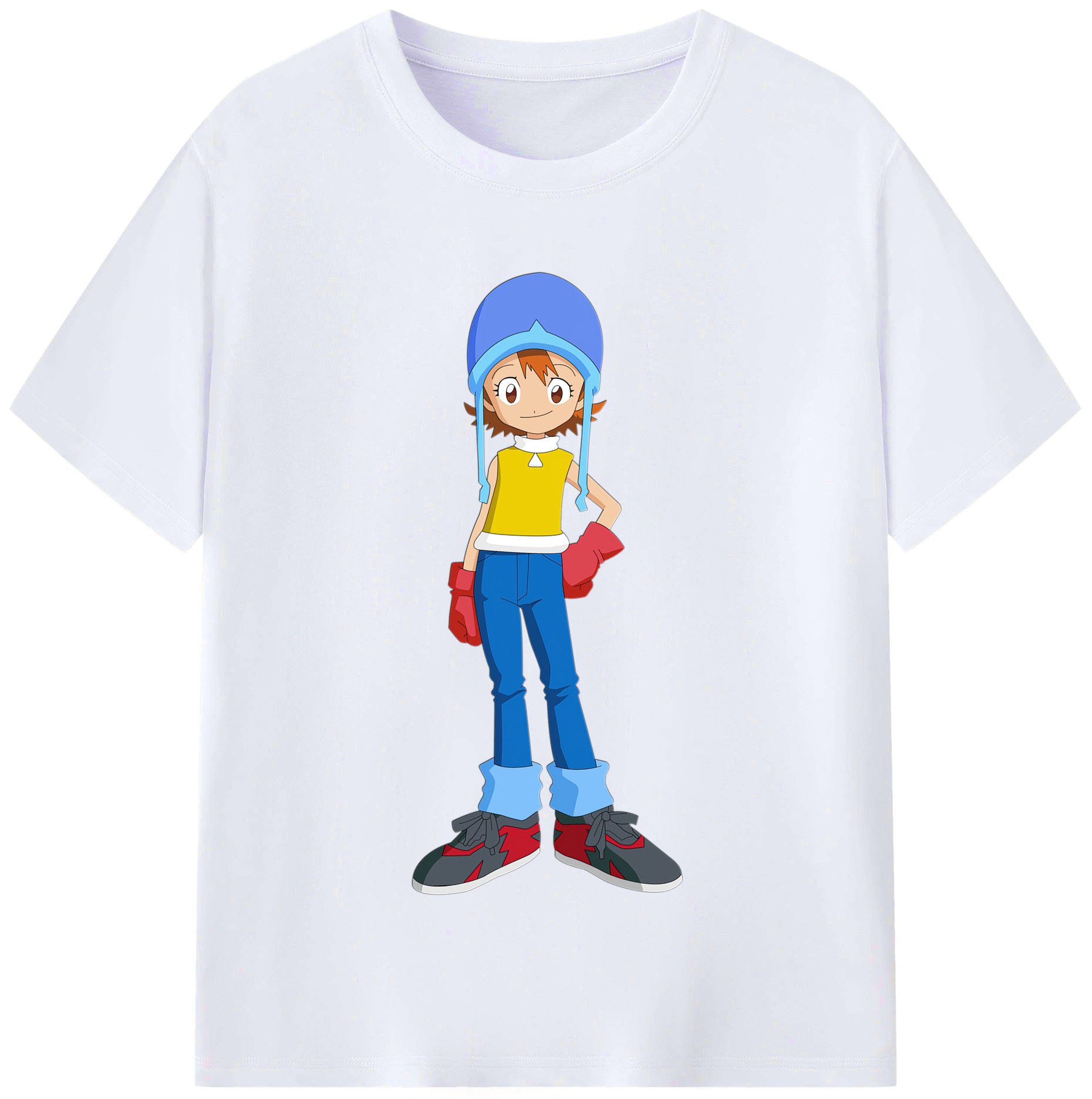 （画像用） Digimon デジタルモンスター/デジモン レディースカジュアルプリントTシャツ（綿100％）