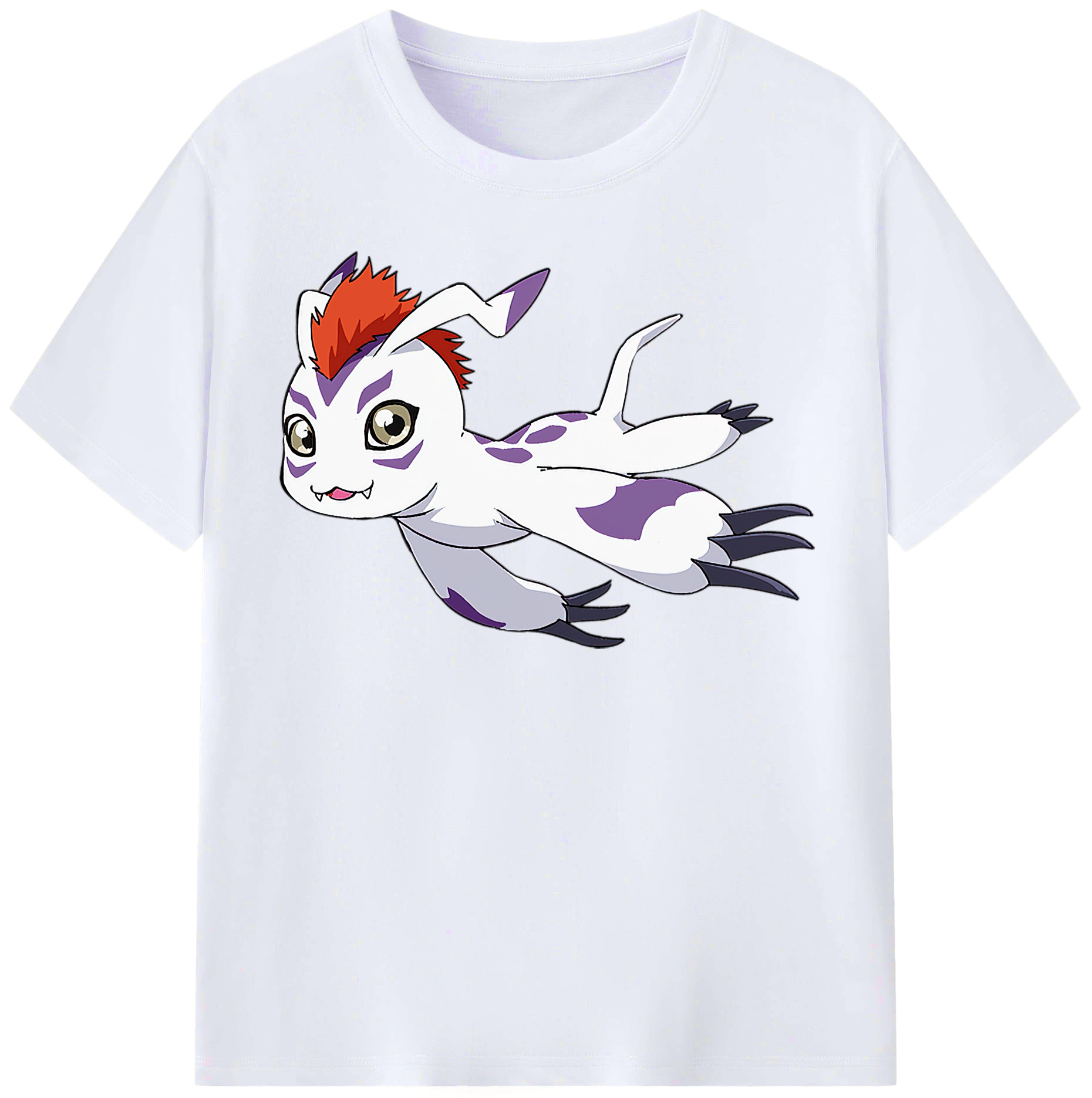 （画像用） Digimon デジタルモンスター/デジモン レディースカジュアルプリントTシャツ（綿100％）