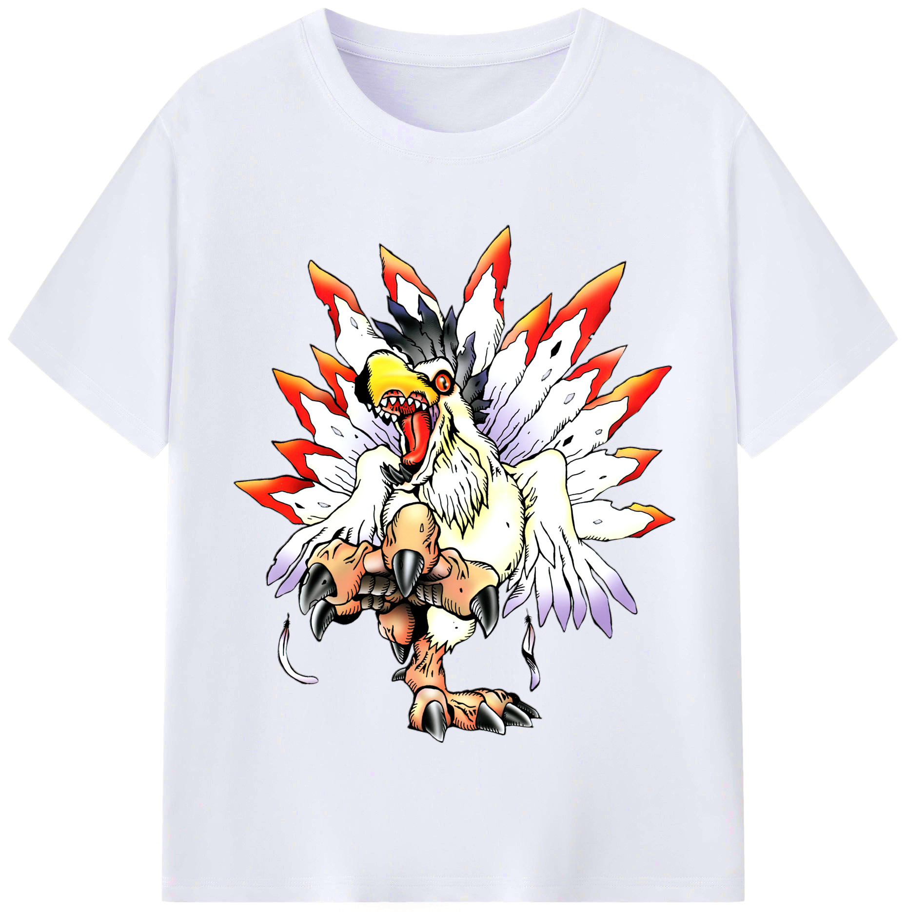 （画像用） Digimon デジタルモンスター/デジモン レディースカジュアルプリントTシャツ（綿100％）