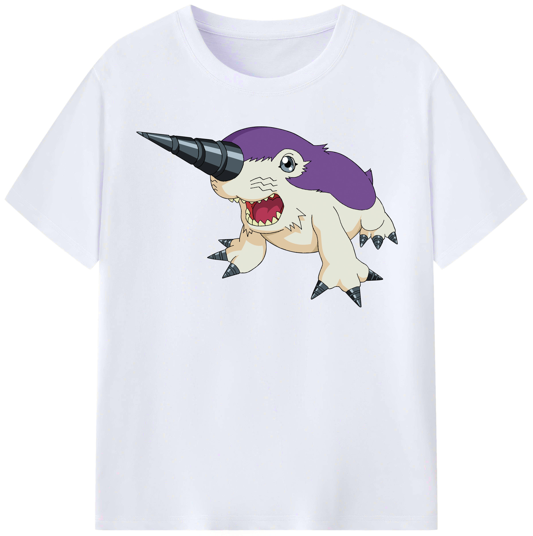 （画像用） Digimon デジタルモンスター/デジモン レディースカジュアルプリントTシャツ（綿100％）