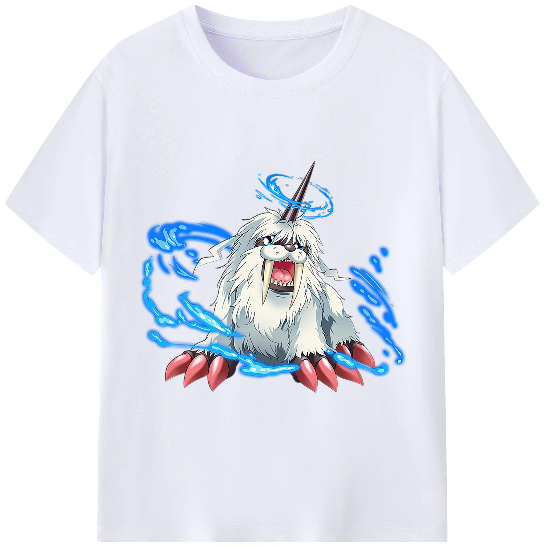 （画像用） Digimon デジタルモンスター/デジモン レディースカジュアルプリントTシャツ（綿100％）