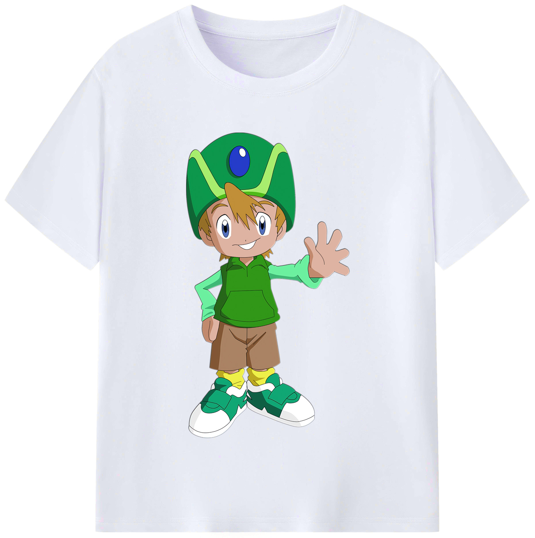 （画像用） Digimon デジタルモンスター/デジモン レディースカジュアルプリントTシャツ（綿100％）