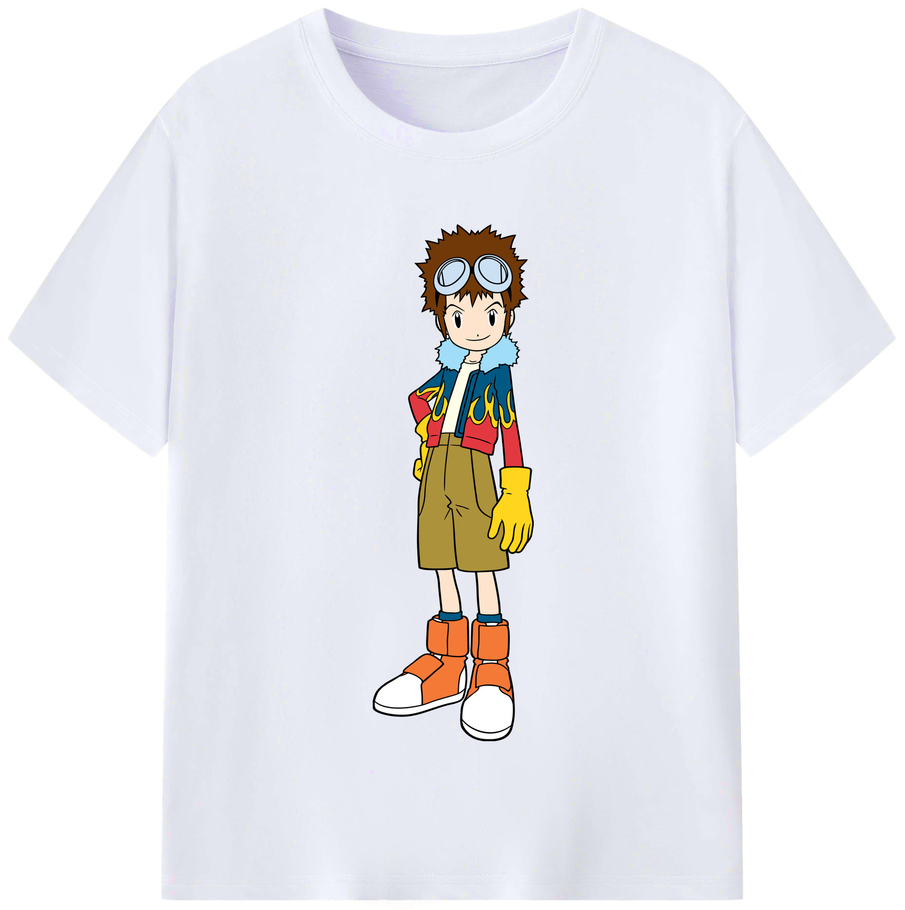 （画像用） Digimon デジタルモンスター/デジモン レディースカジュアルプリントTシャツ（綿100％）