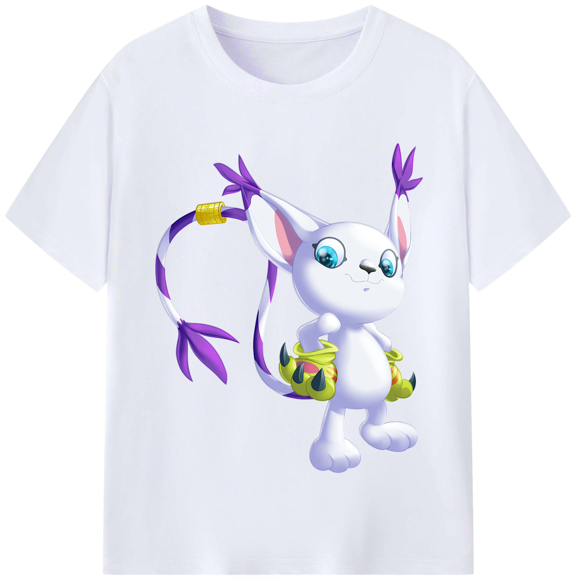 （画像用） Digimon デジタルモンスター/デジモン レディースカジュアルプリントTシャツ（綿100％）