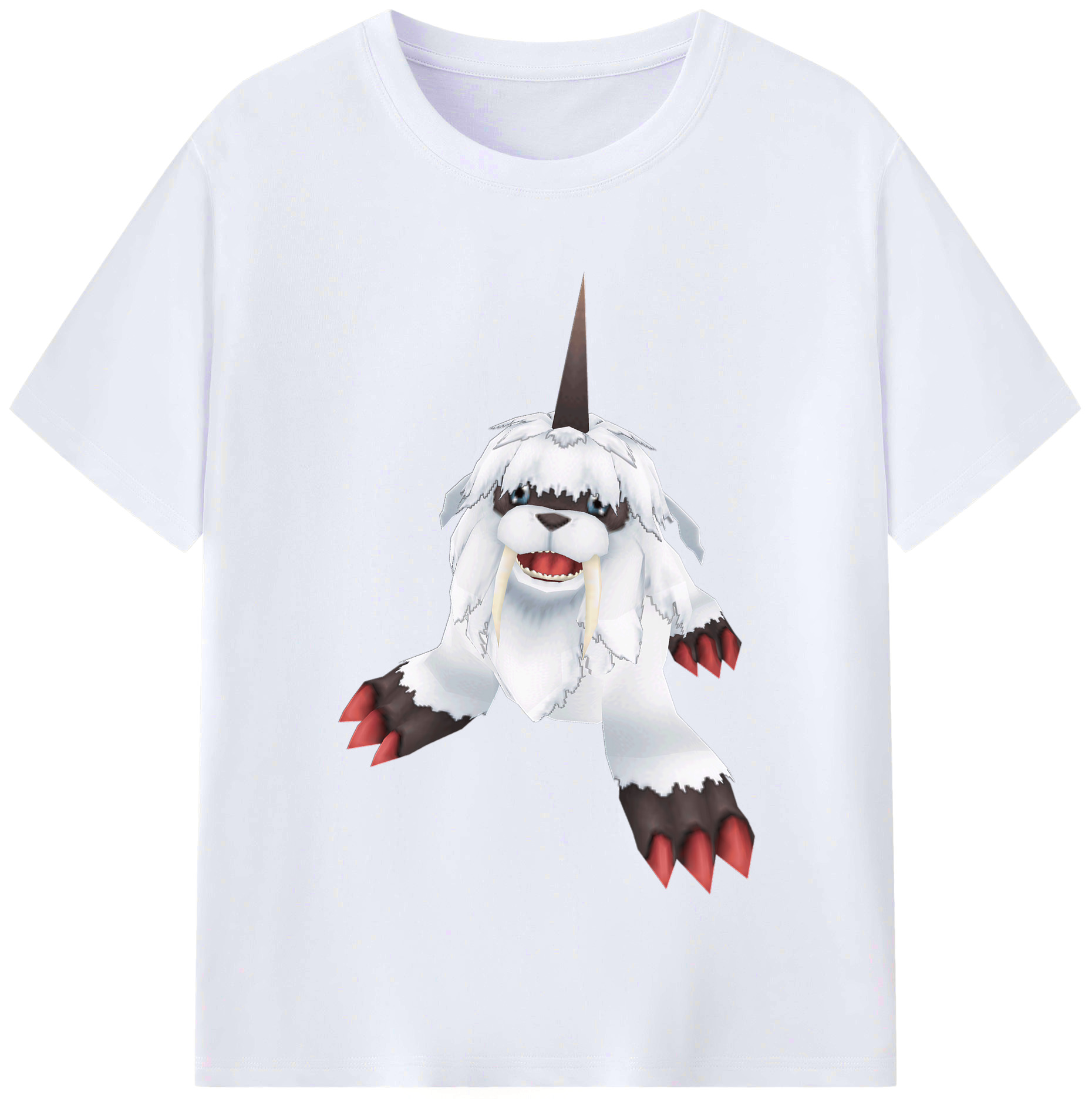 （画像用） Digimon デジタルモンスター/デジモン レディースカジュアルプリントTシャツ（綿100％）