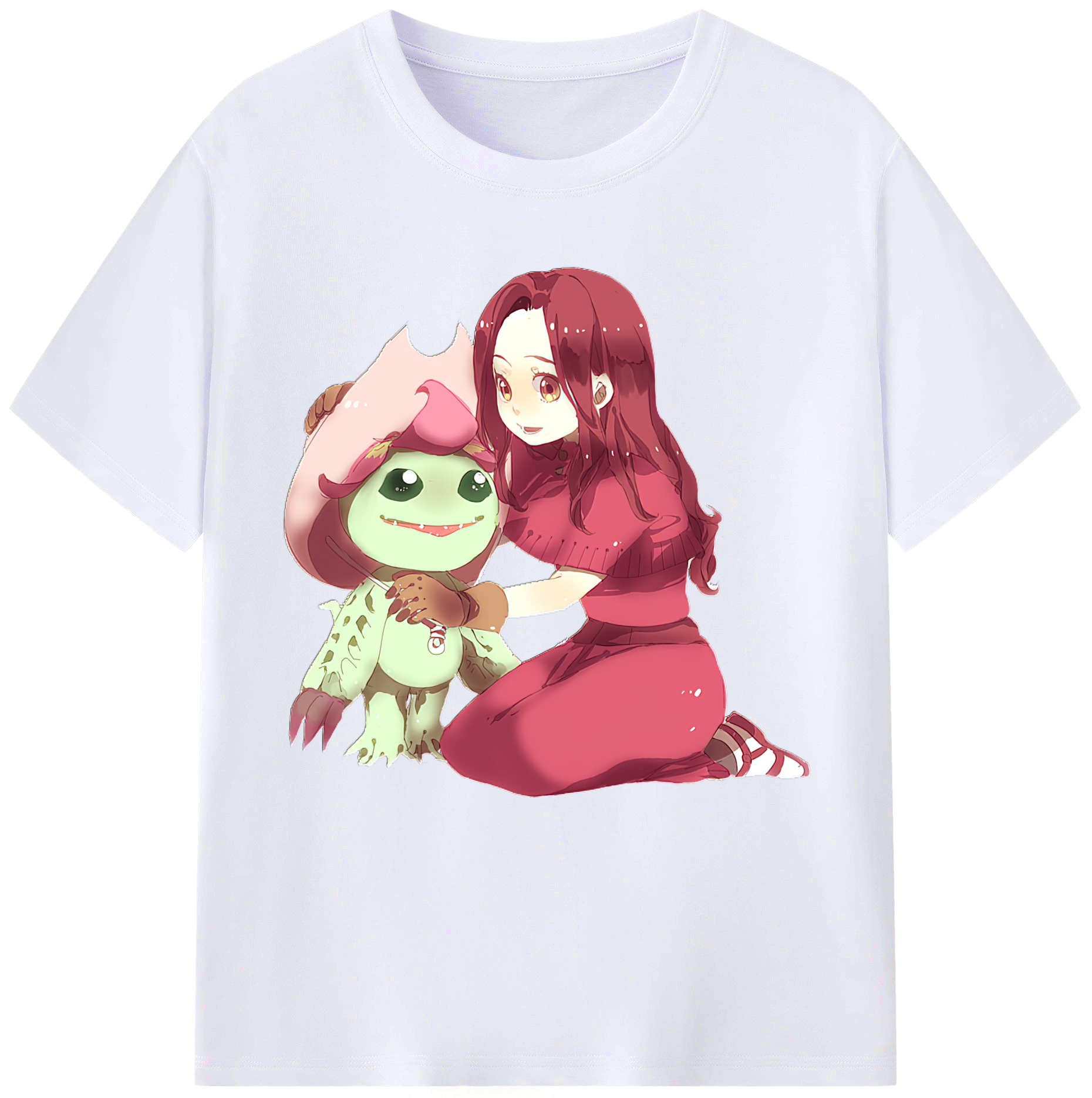 （画像用） Digimon デジタルモンスター/デジモン レディースカジュアルプリントTシャツ（綿100％）