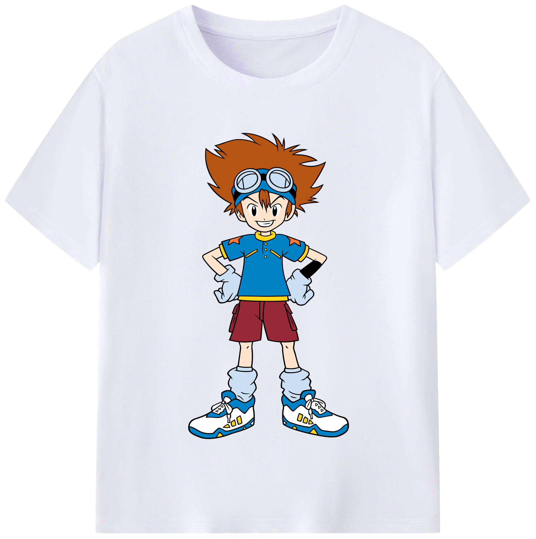 （画像用） Digimon デジタルモンスター/デジモン レディースカジュアルプリントTシャツ（綿100％）