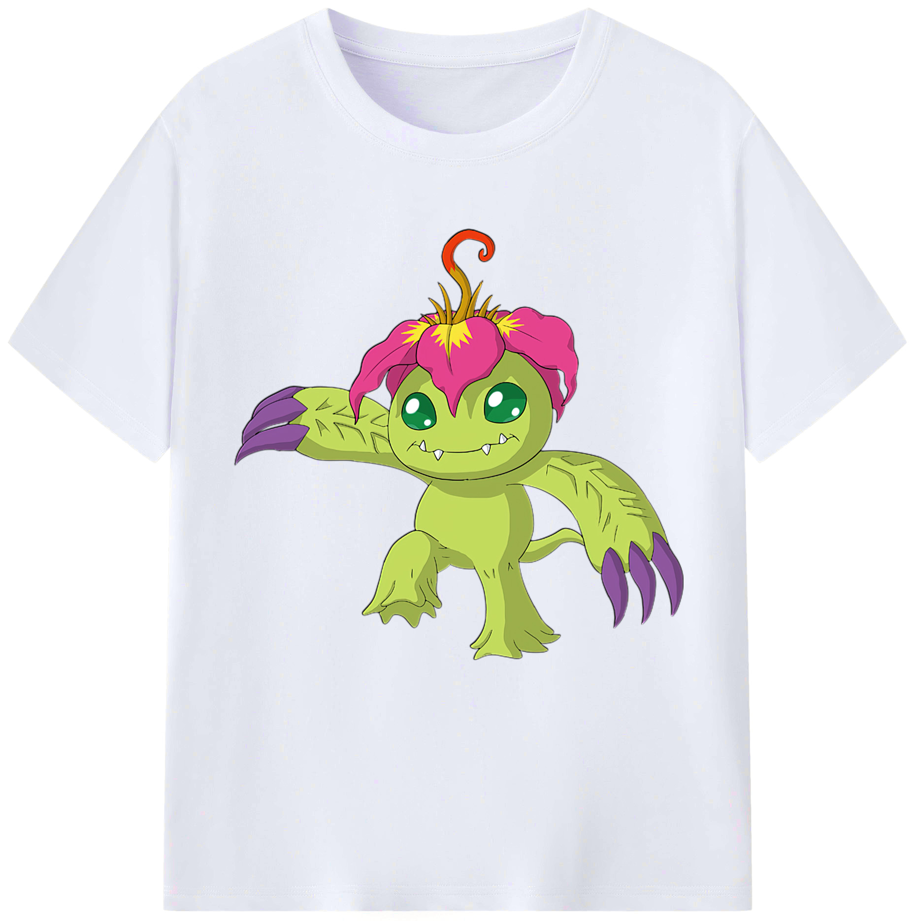 （画像用） Digimon デジタルモンスター/デジモン レディースカジュアルプリントTシャツ（綿100％）
