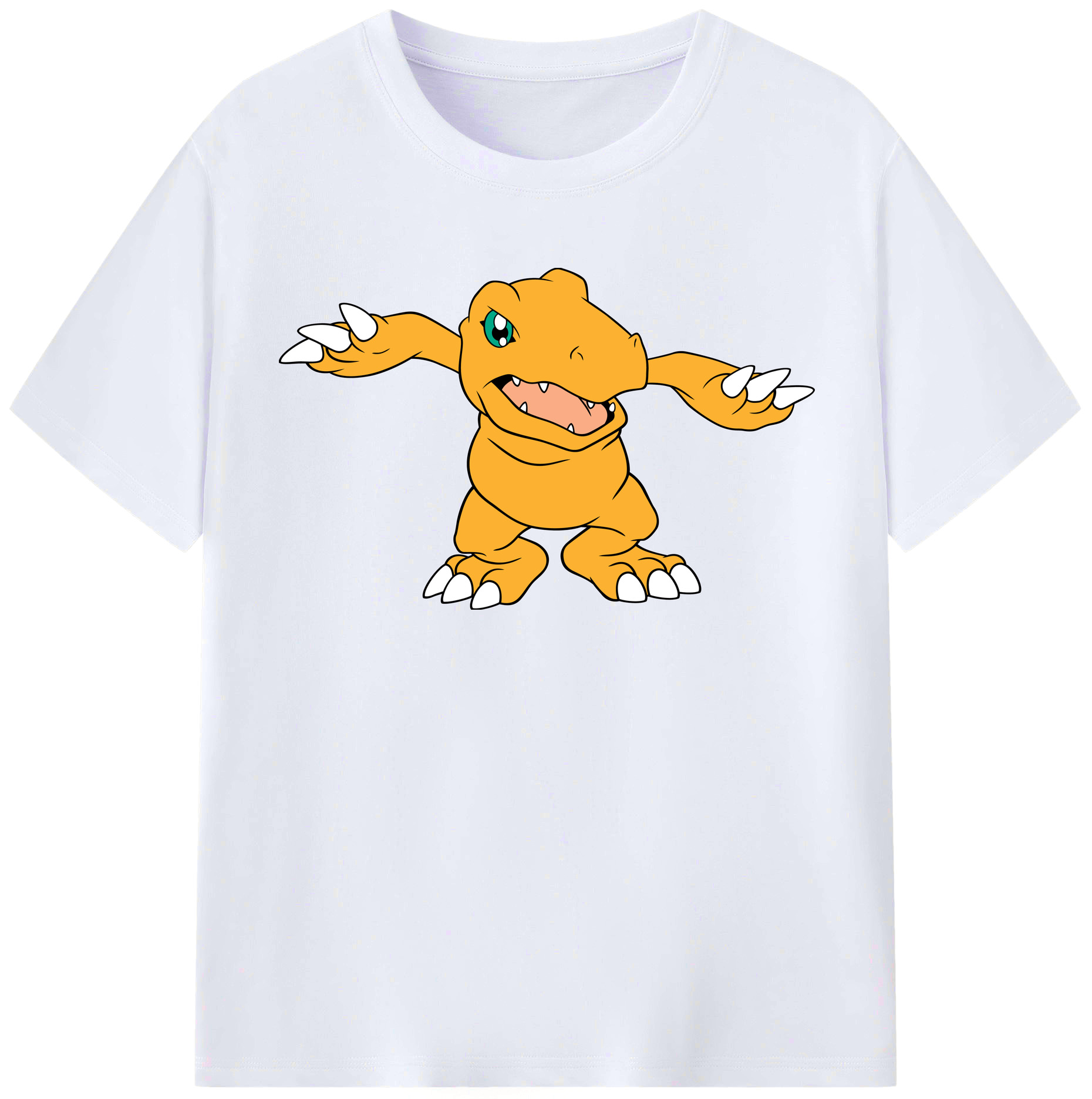 （画像用） Digimon デジタルモンスター/デジモン レディースカジュアルプリントTシャツ（綿100％）