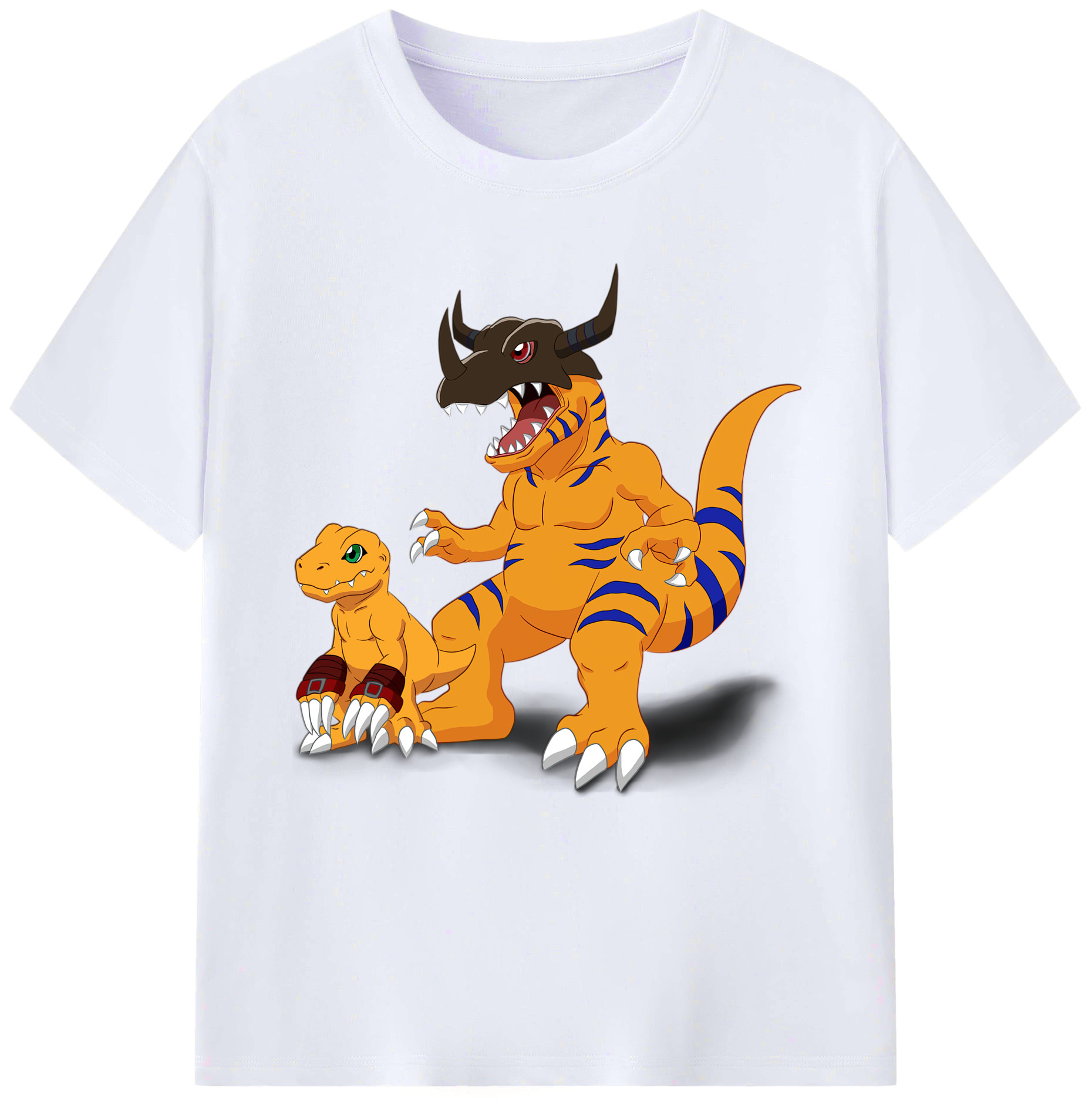 （画像用） Digimon デジタルモンスター/デジモン レディースカジュアルプリントTシャツ（綿100％）