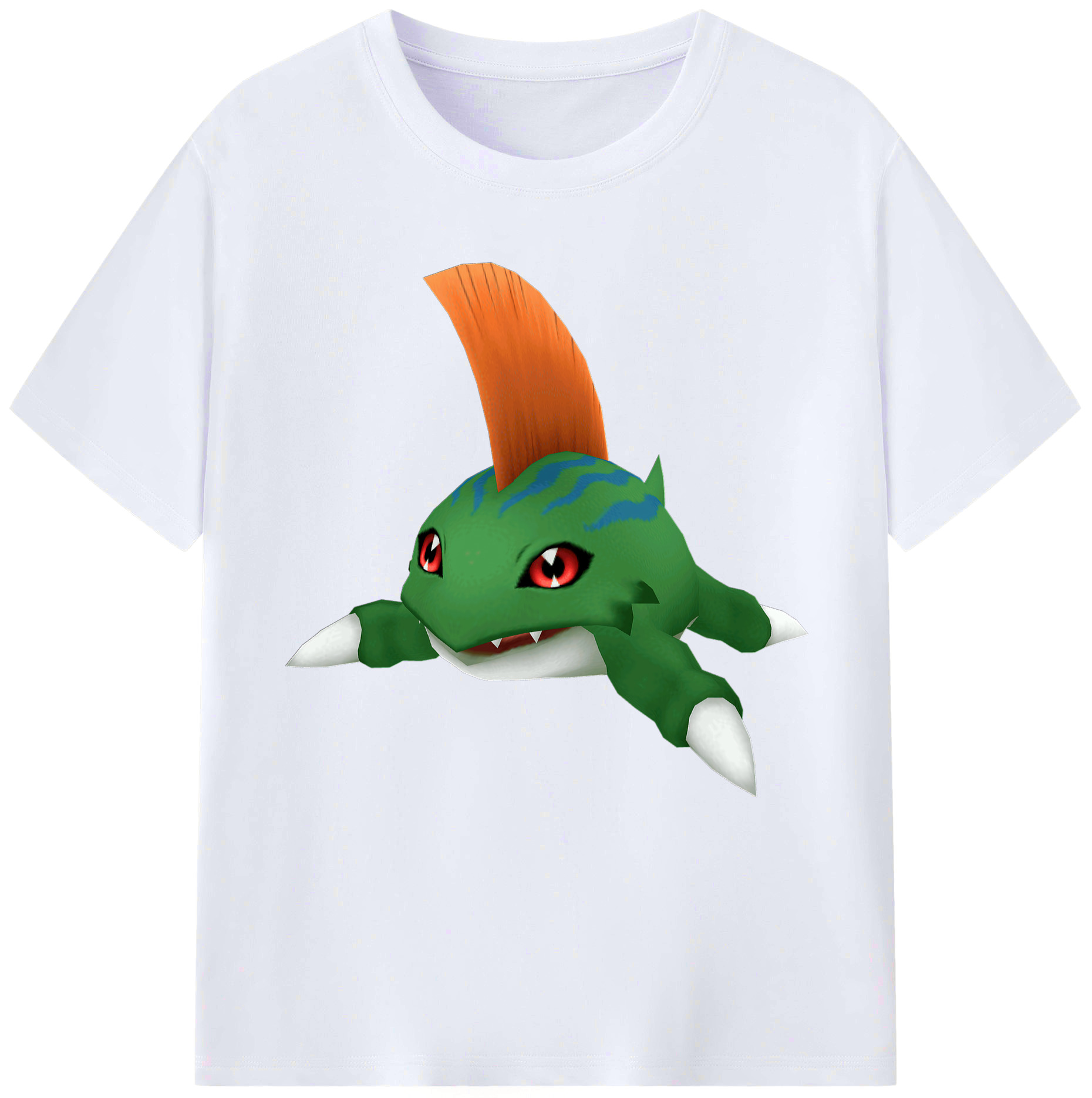 （画像用） Digimon デジタルモンスター/デジモン レディースカジュアルプリントTシャツ（綿100％）