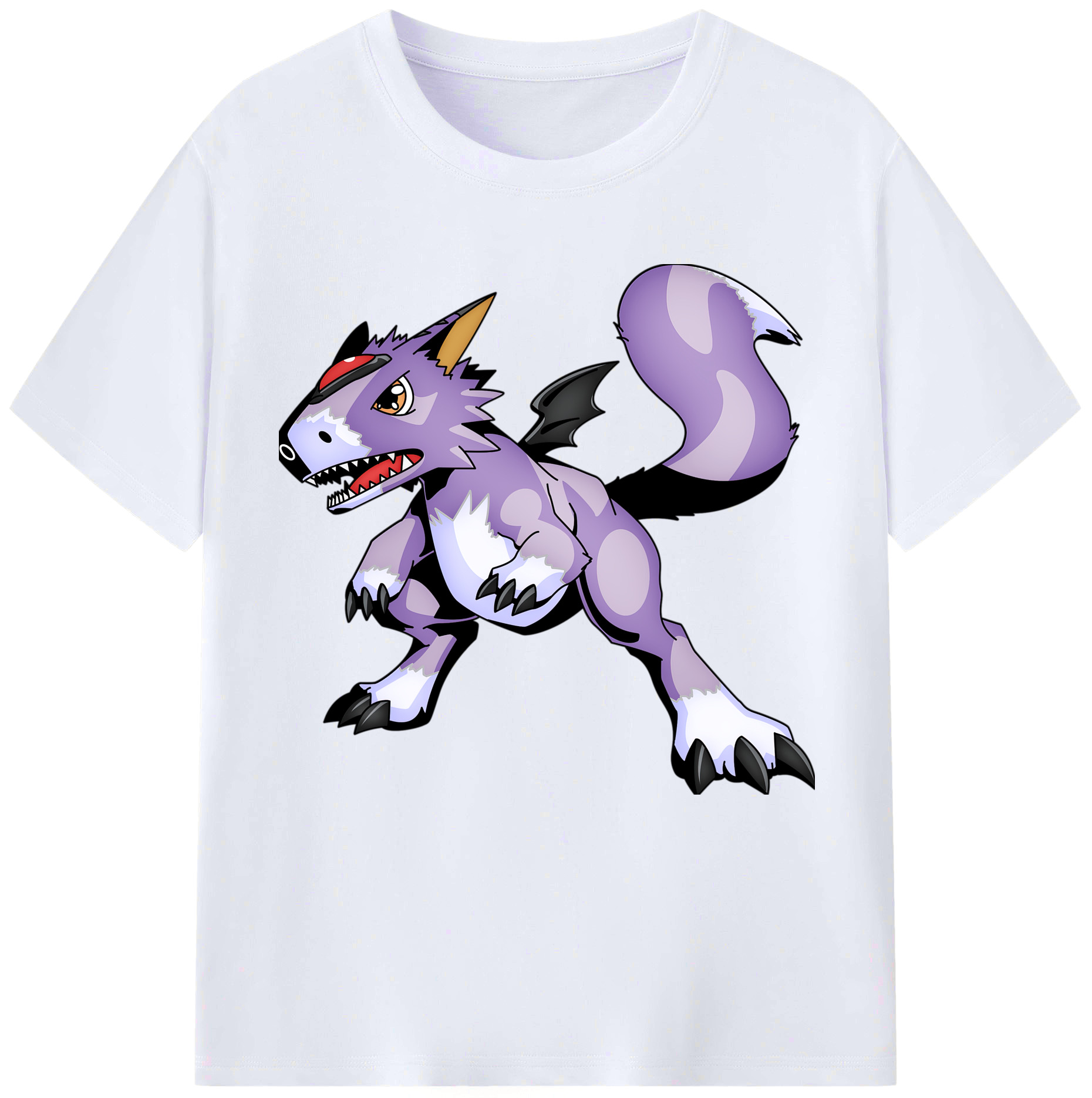 （画像用） Digimon デジタルモンスター/デジモン レディースカジュアルプリントTシャツ（綿100％）