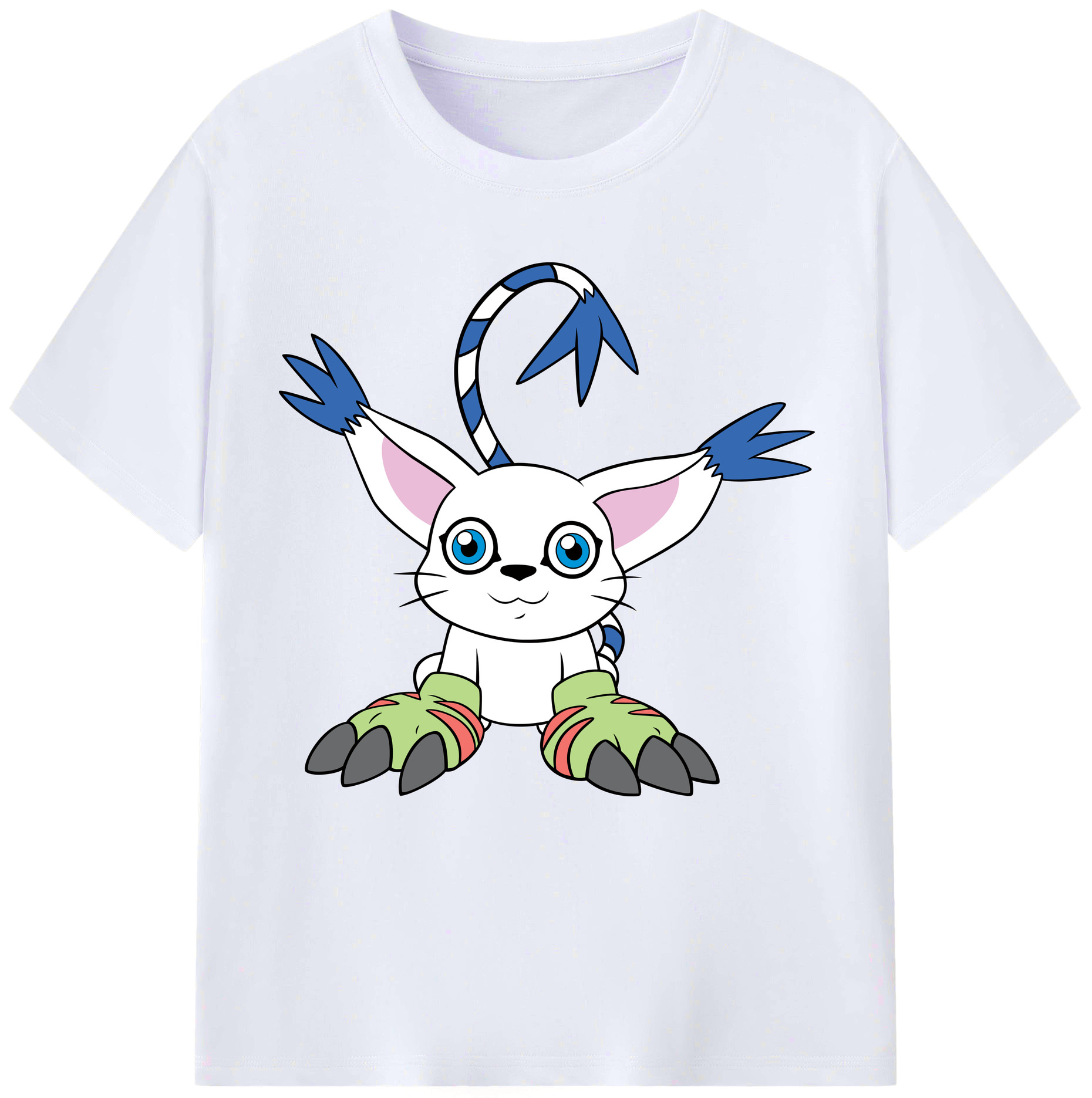 （画像用） Digimon デジタルモンスター/デジモン レディースカジュアルプリントTシャツ（綿100％）