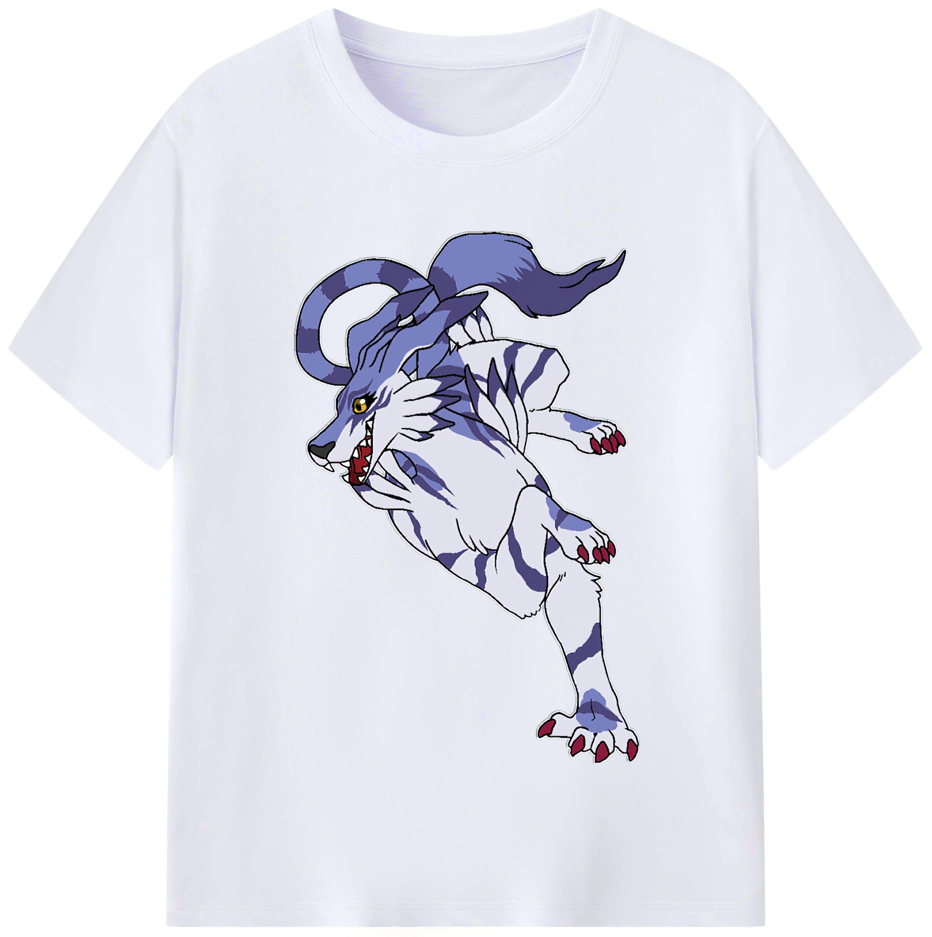 （画像用） Digimon デジタルモンスター/デジモン レディースカジュアルプリントTシャツ（綿100％）