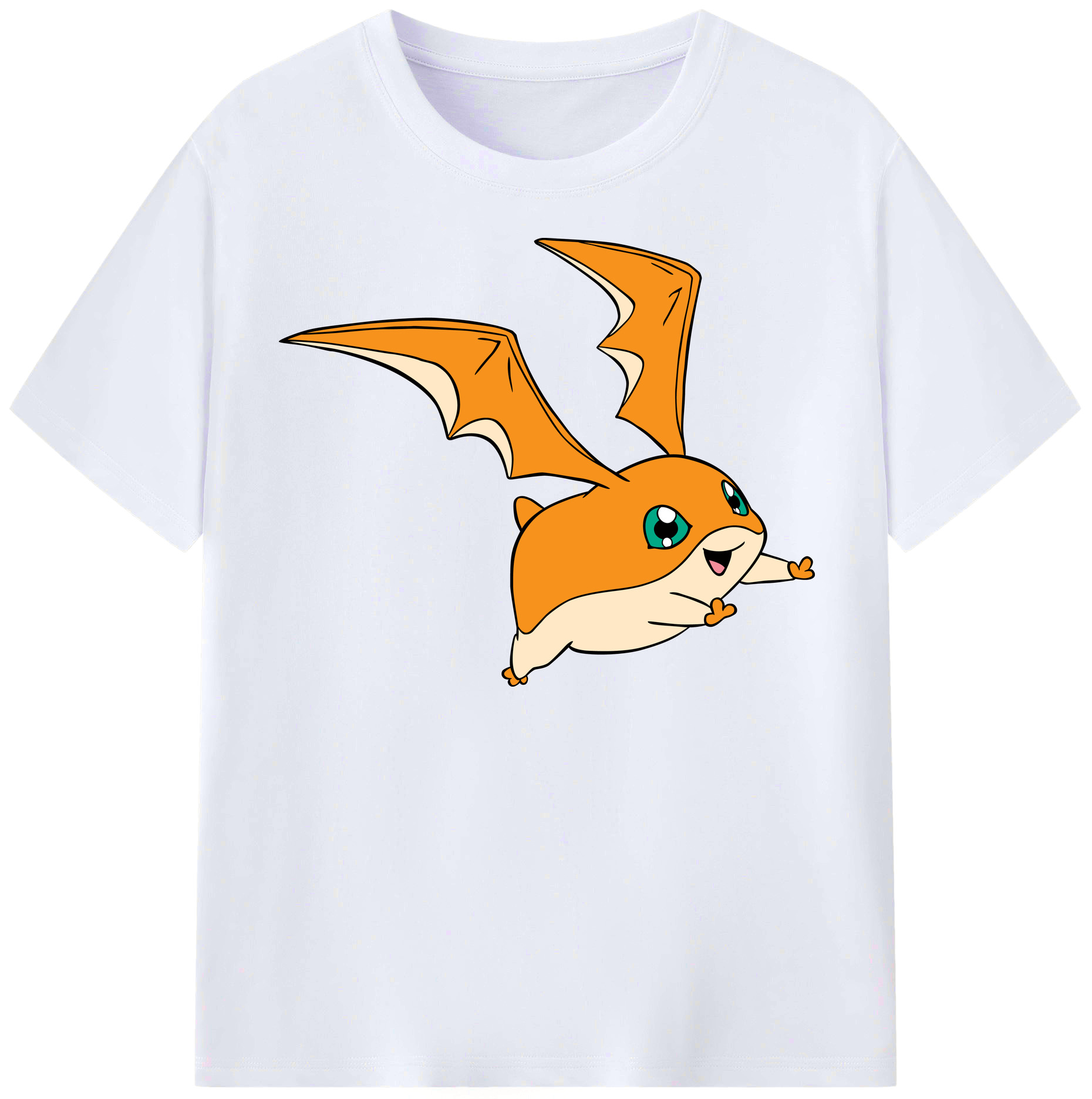 （画像用） Digimon デジタルモンスター/デジモン レディースカジュアルプリントTシャツ（綿100％）