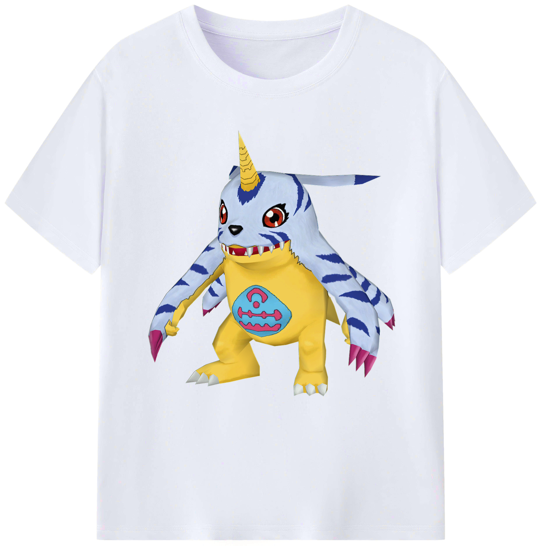（画像用） Digimon デジタルモンスター/デジモン レディースカジュアルプリントTシャツ（綿100％）