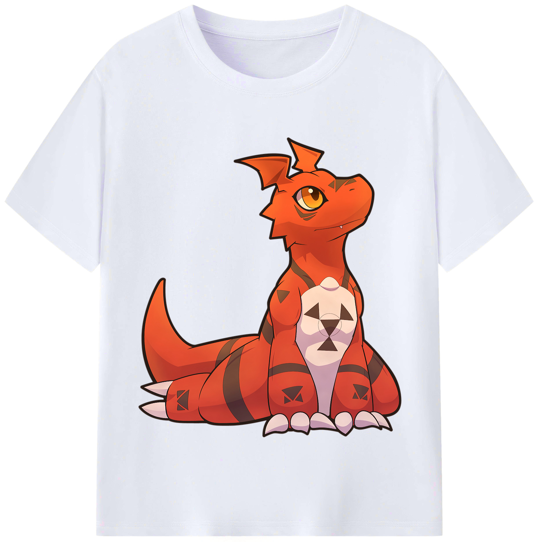 （画像用） Digimon デジタルモンスター/デジモン レディースカジュアルプリントTシャツ（綿100％）