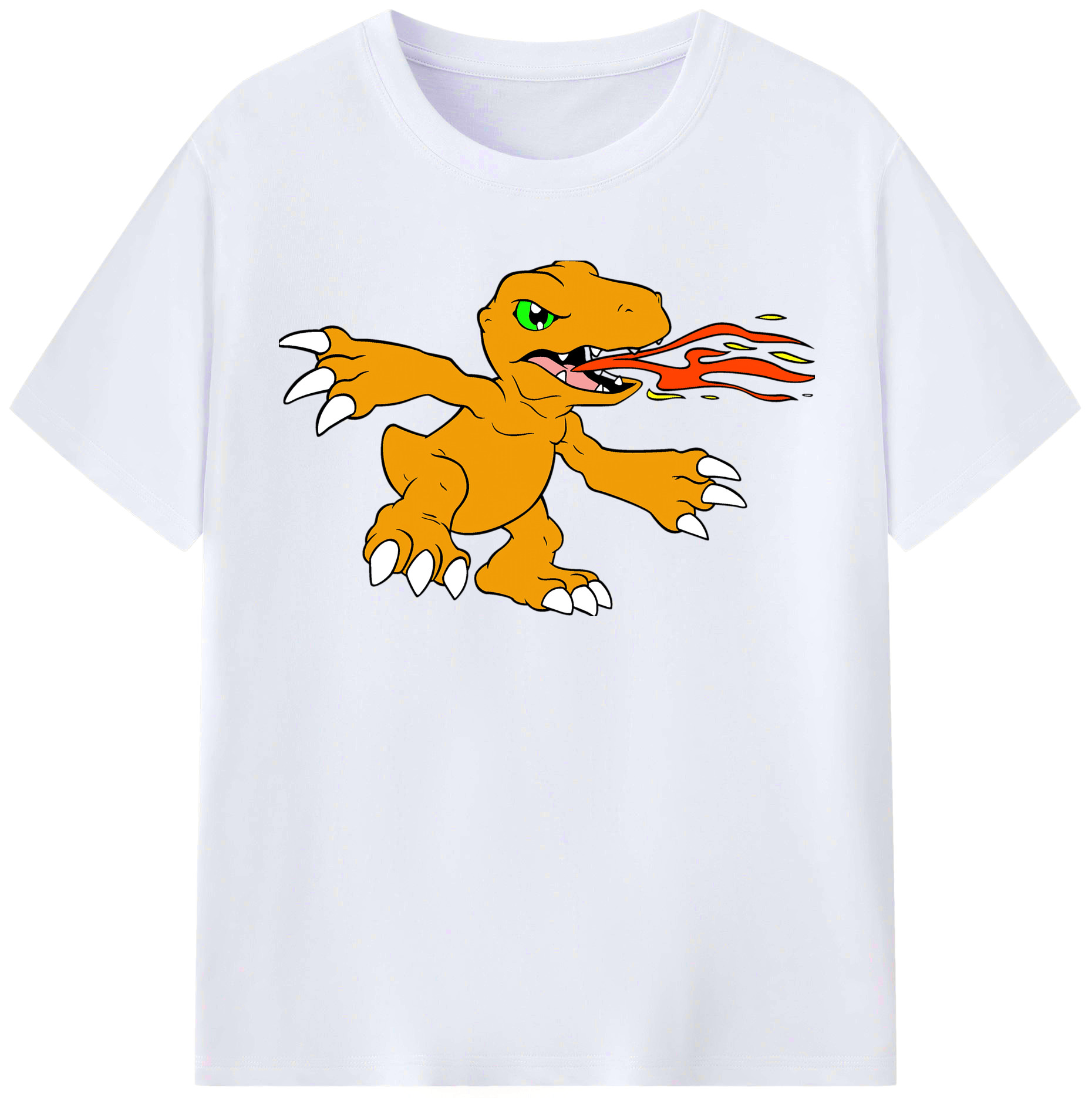 （画像用） Digimon デジタルモンスター/デジモン レディースカジュアルプリントTシャツ（綿100％）