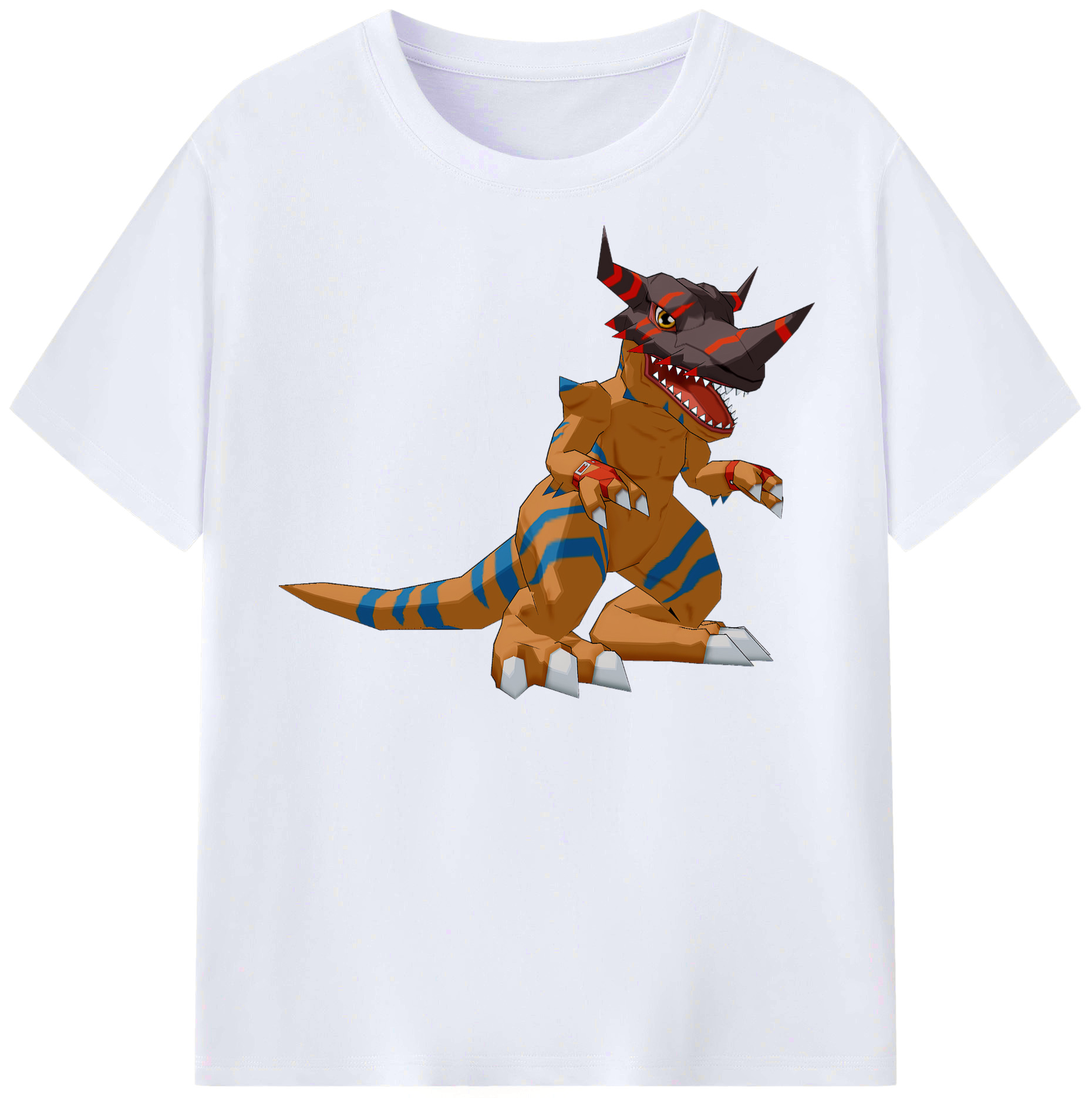 （画像用） Digimon デジタルモンスター/デジモン レディースカジュアルプリントTシャツ（綿100％）