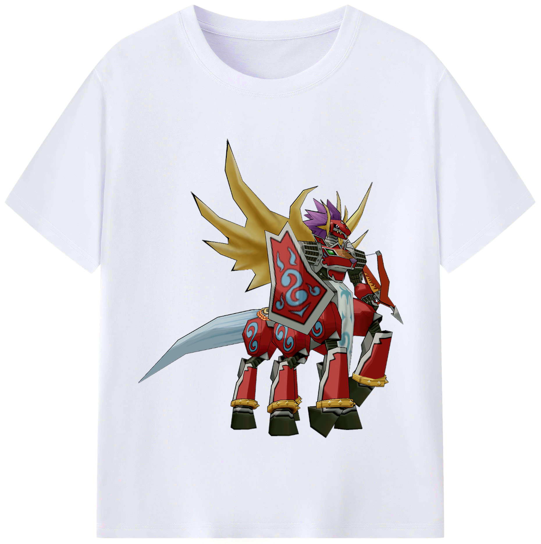 （画像用） Digimon デジタルモンスター/デジモン レディースカジュアルプリントTシャツ（綿100％）