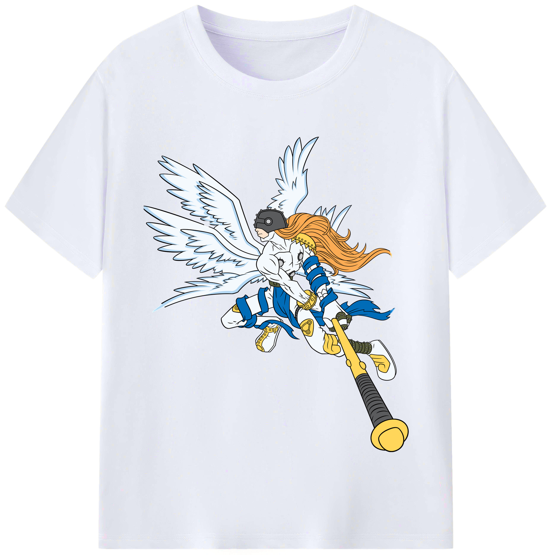 （画像用） Digimon デジタルモンスター/デジモン レディースカジュアルプリントTシャツ（綿100％）